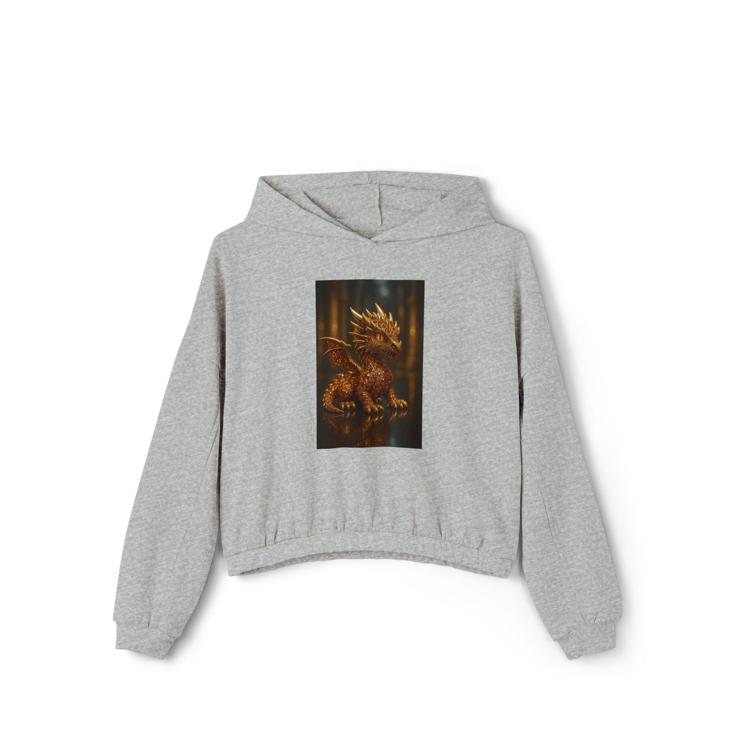 Charming Dragon Hoodie, Cozy Women's Hoodie, Fantasy Pullover, Gift for Dragon Lovers, Casual Everyday Wear