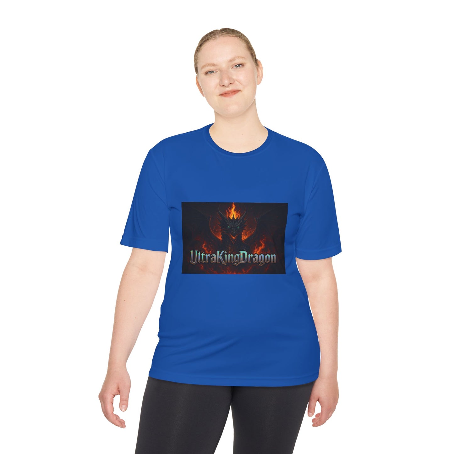 Unisex Moisture Wicking Tee - Dragon Design for Adventure Lovers