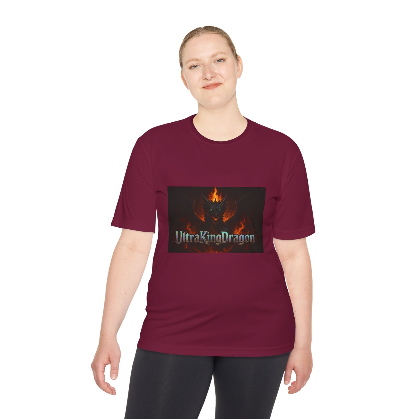 Unisex Moisture Wicking Tee - Dragon Design for Adventure Lovers