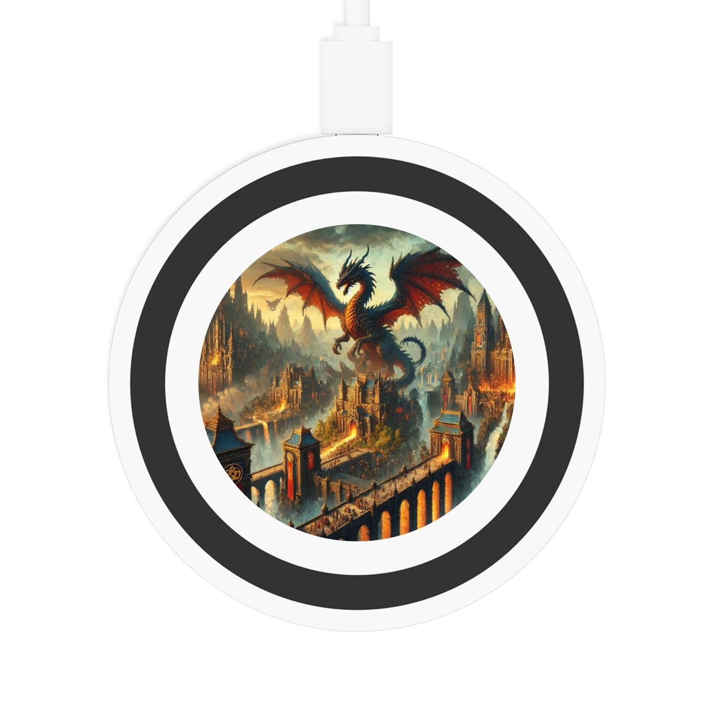 Fantasy Dragon Wireless Charging Pad - Fast Charge with Epic Design