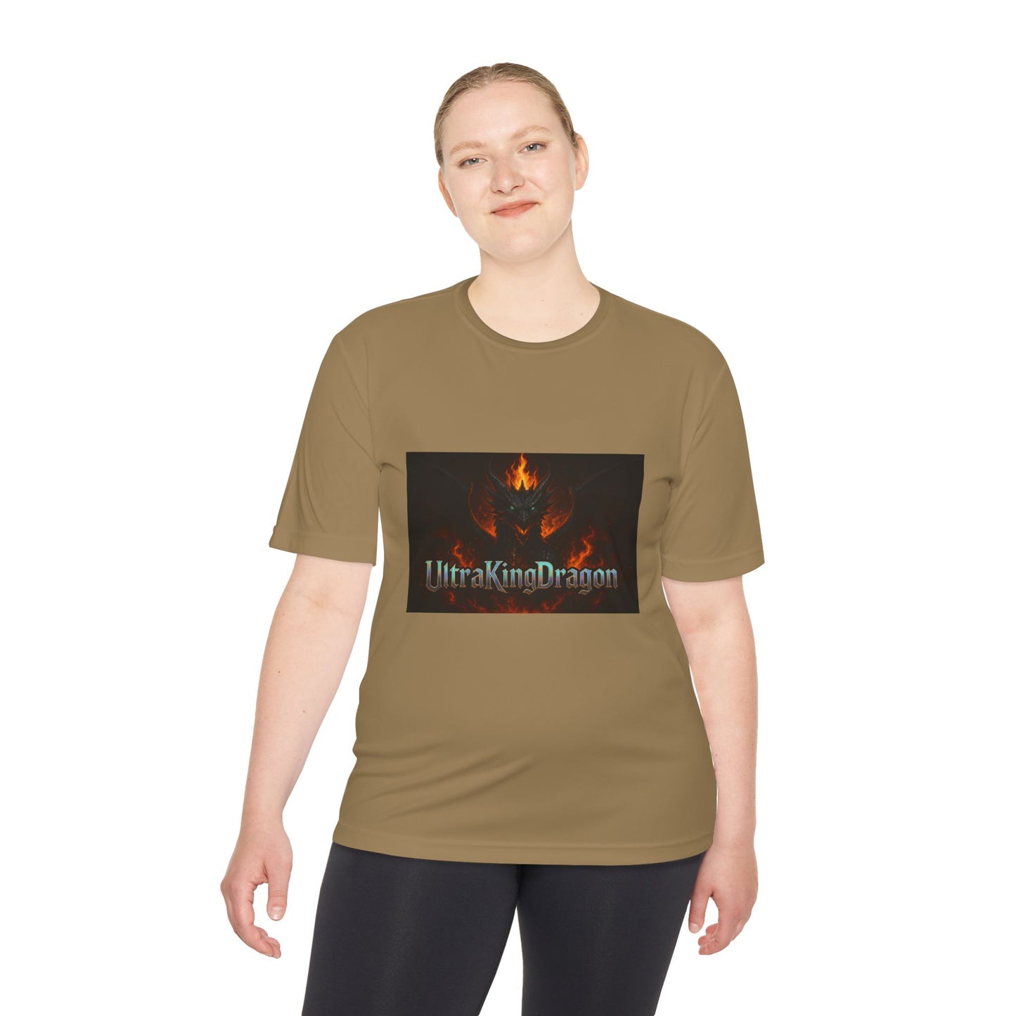 Unisex Moisture Wicking Tee - Dragon Design for Adventure Lovers