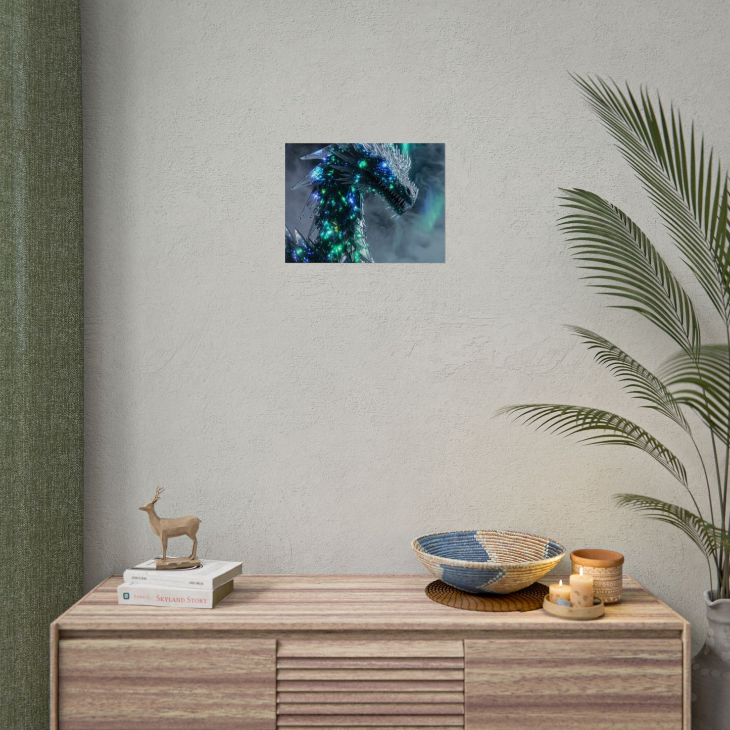 Crystal Dragon Poster – Fantasy Wall Art Rolled Print