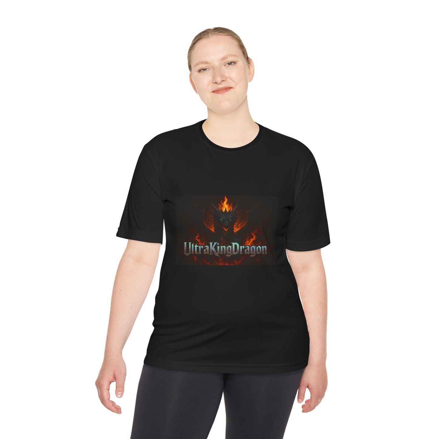 Unisex Moisture Wicking Tee - Dragon Design for Adventure Lovers