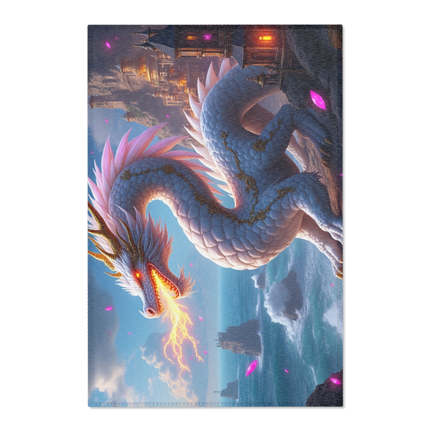 Fantasy Dragon Area Rug - Magical Home Décor for Isekai Enthusiasts