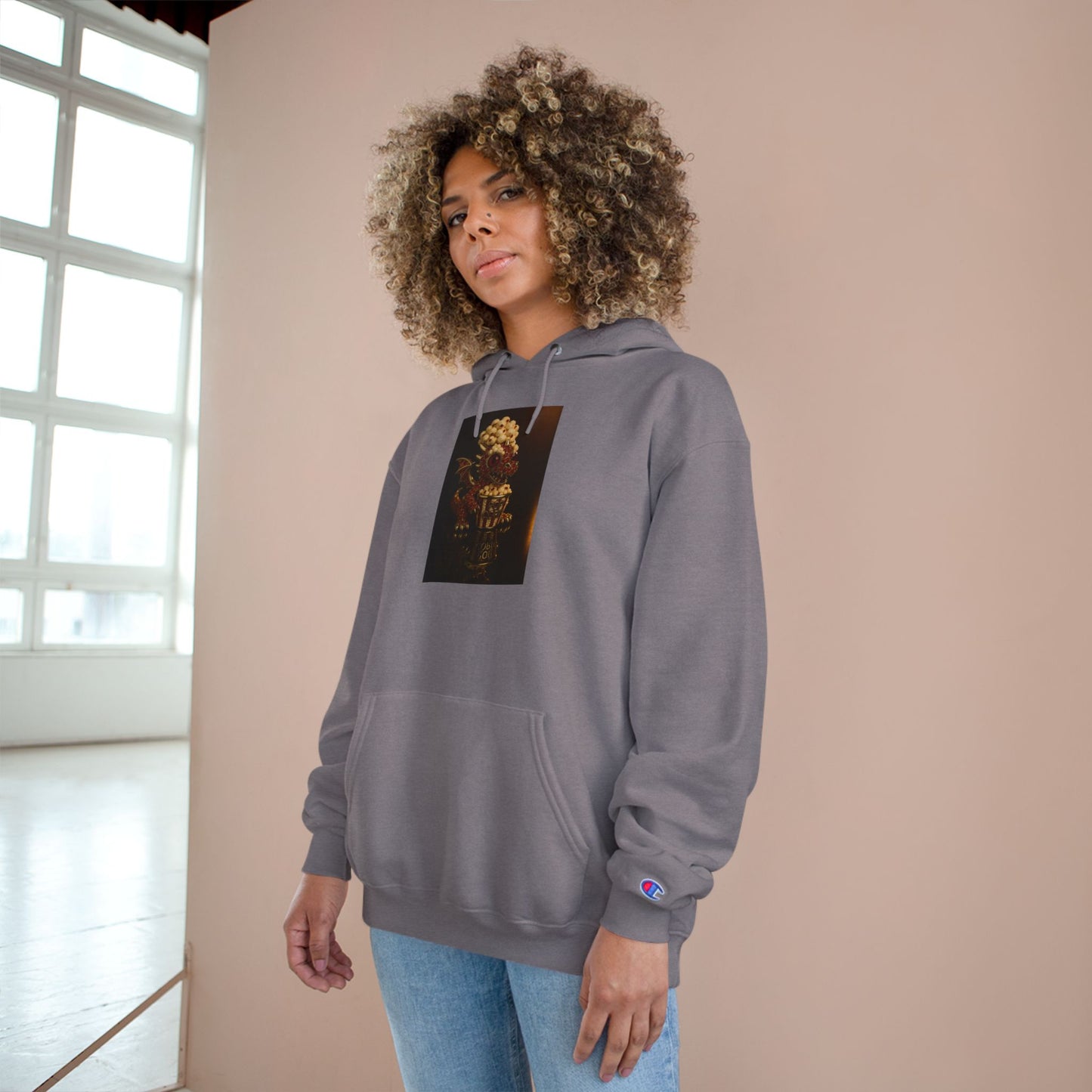Champion Hoodie with Artistic Design - Cozy Streetwear for Creative Souls, Perfect for Gifts, Festivals, and Everyday Wear