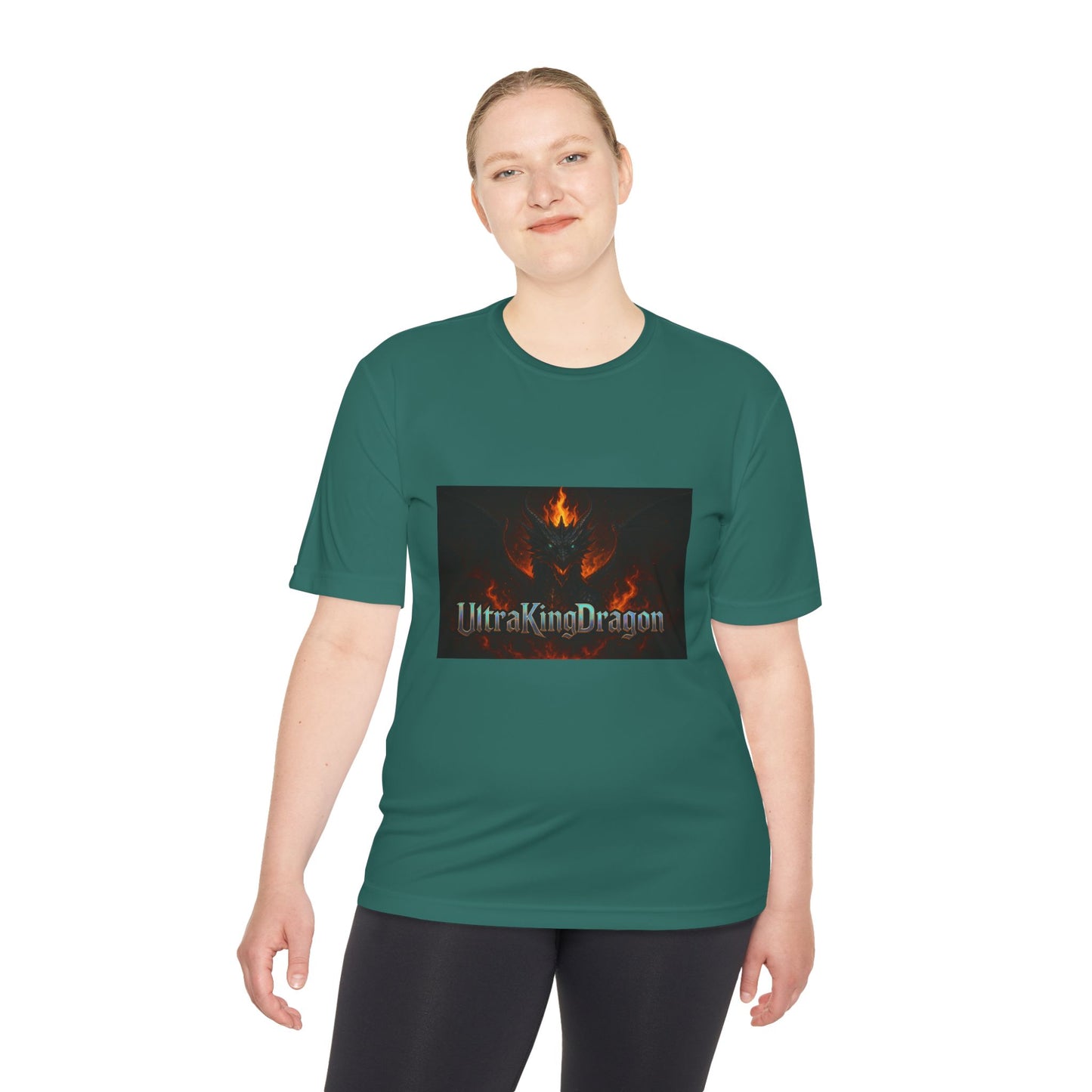 Unisex Moisture Wicking Tee - Dragon Design for Adventure Lovers