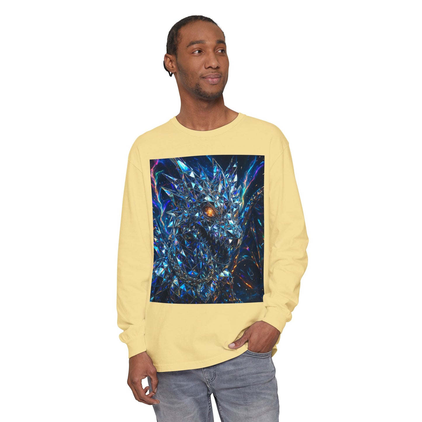 Unisex Garment-dyed Long Sleeve T-Shirt