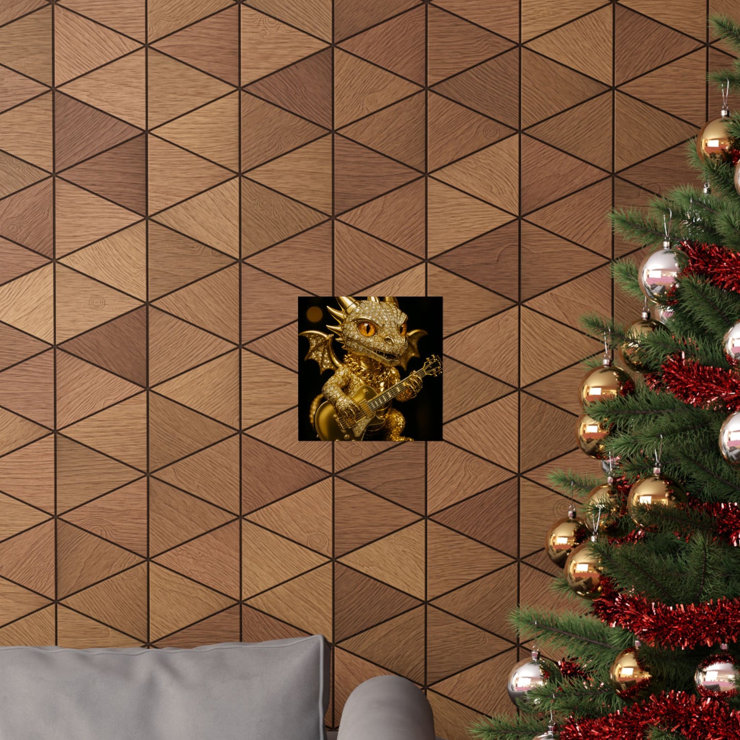 Fantasy Dragon & Genie Matte Vertical Poster - Unique Wall Art for Home Decor