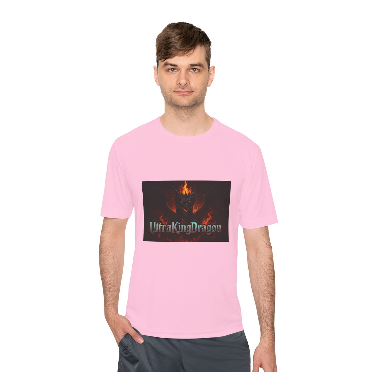 Unisex Moisture Wicking Tee - Dragon Design for Adventure Lovers