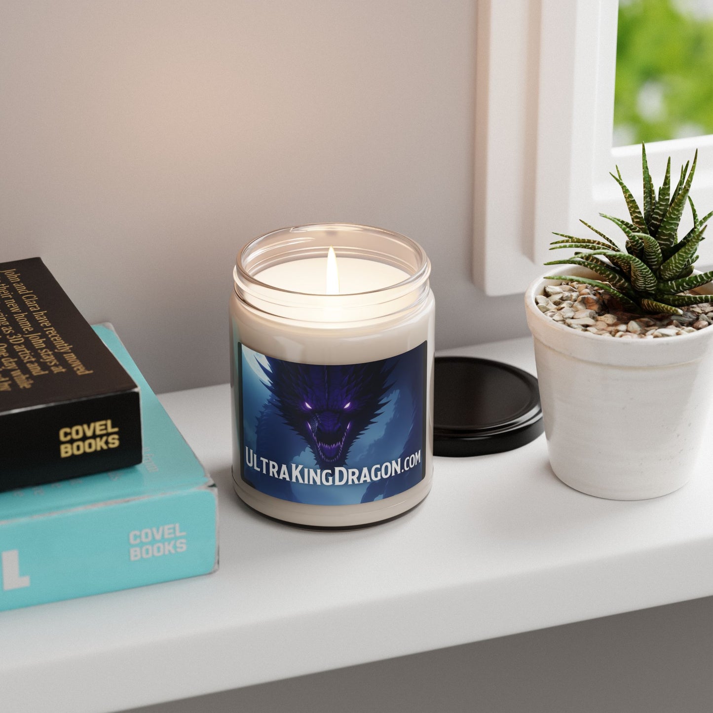 Ultra King Dragon Scented Soy Candle | 9oz | Relaxation, Home Decor, Gift for Gamers, Aromatherapy, Unique Candle Design