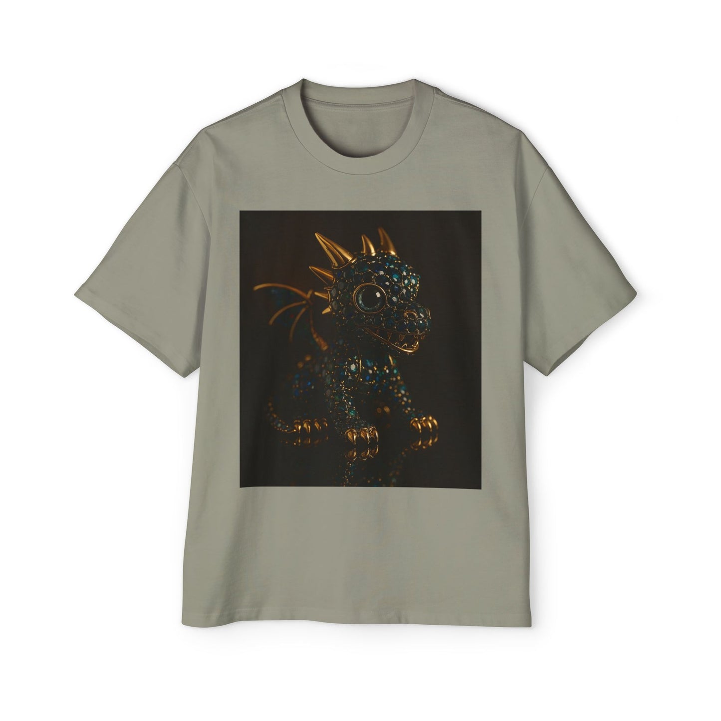 Dragon Design Oversized Tee, Casual Wear, Graphic Shirt, Gift for Fantasy Lovers, Unique T-Shirt, Perfect for Festivals and Everyday