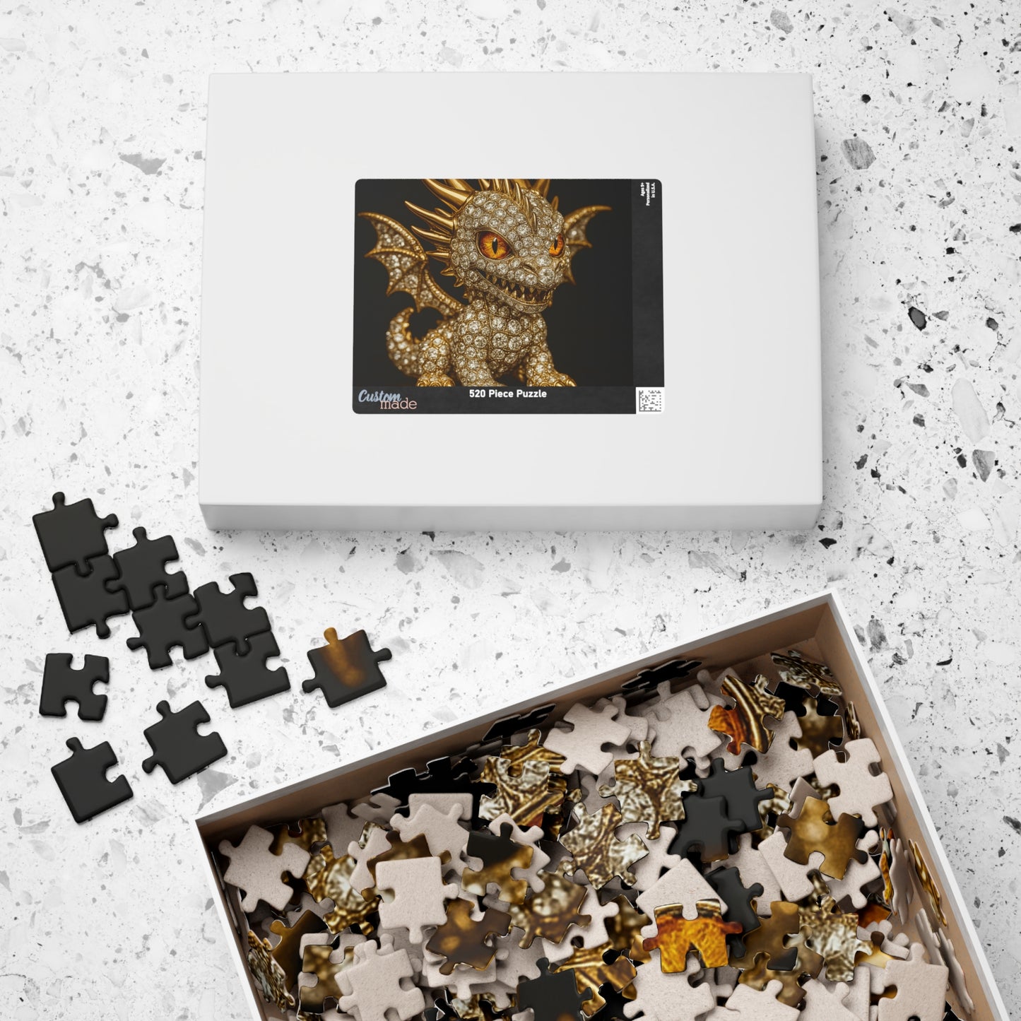 Mystical Dragon Puzzle - Enchanting Jigsaw Fun for All Ages, Family Game Night, Gift for Collectors, Home Decor
