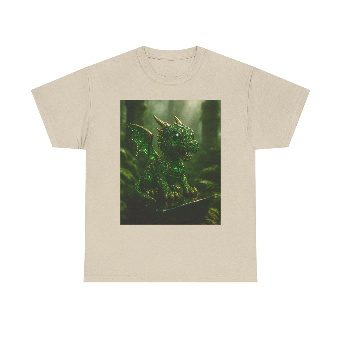 Fantasy Dragon Graphic Tee, Unisex Heavy Cotton Shirt, Cute Dragon Top, Gifts for Dragon Lovers, Whimsical Art T-Shirt, Casual Wear
