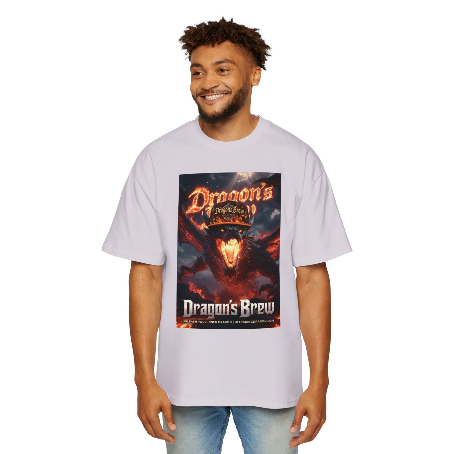Dragon's Brew Graphic Tee — Fiery Dragon Beer Poster T-Shirt