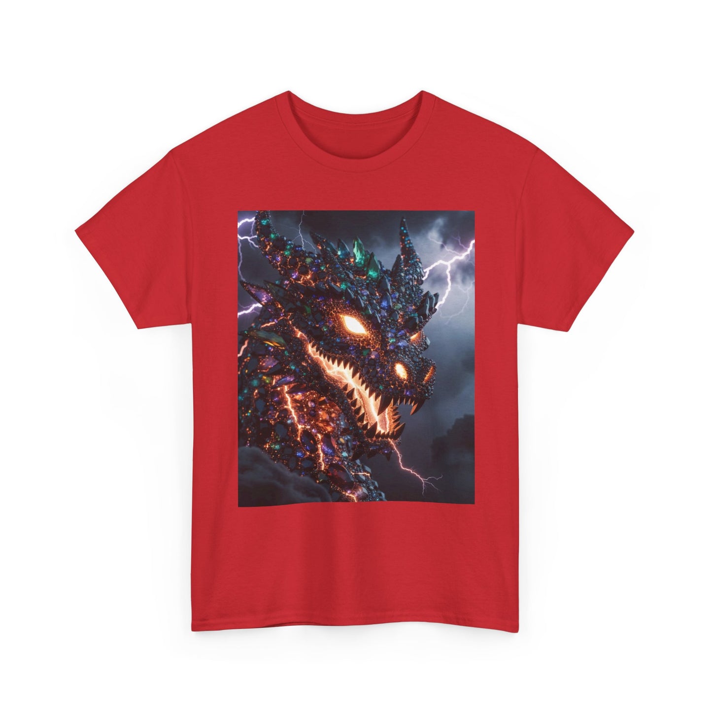 Molten Fury Dragon T‑Shirt — Lightning Kaiju Graphic Tee