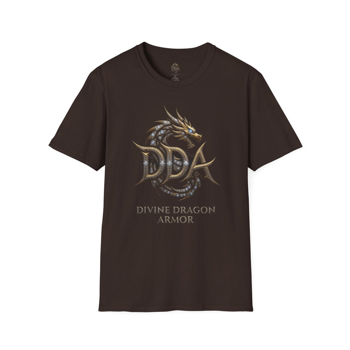 Dragon Logo Pocket T-Shirt — "DDA Divine Dragon Armor" Chest Patch