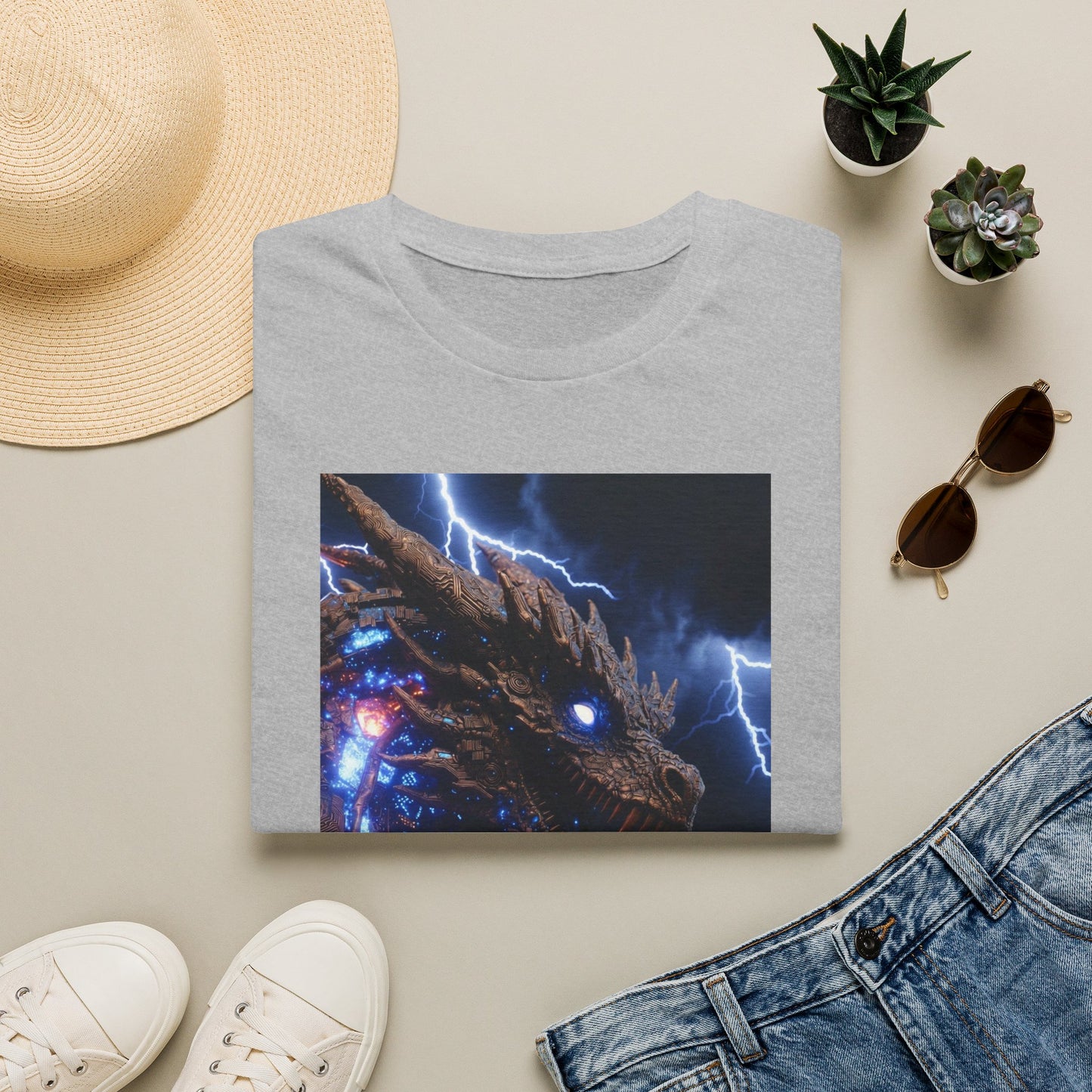 Godzilla Monster Tee — Electric Kaiju Face Graphic T-Shirt
