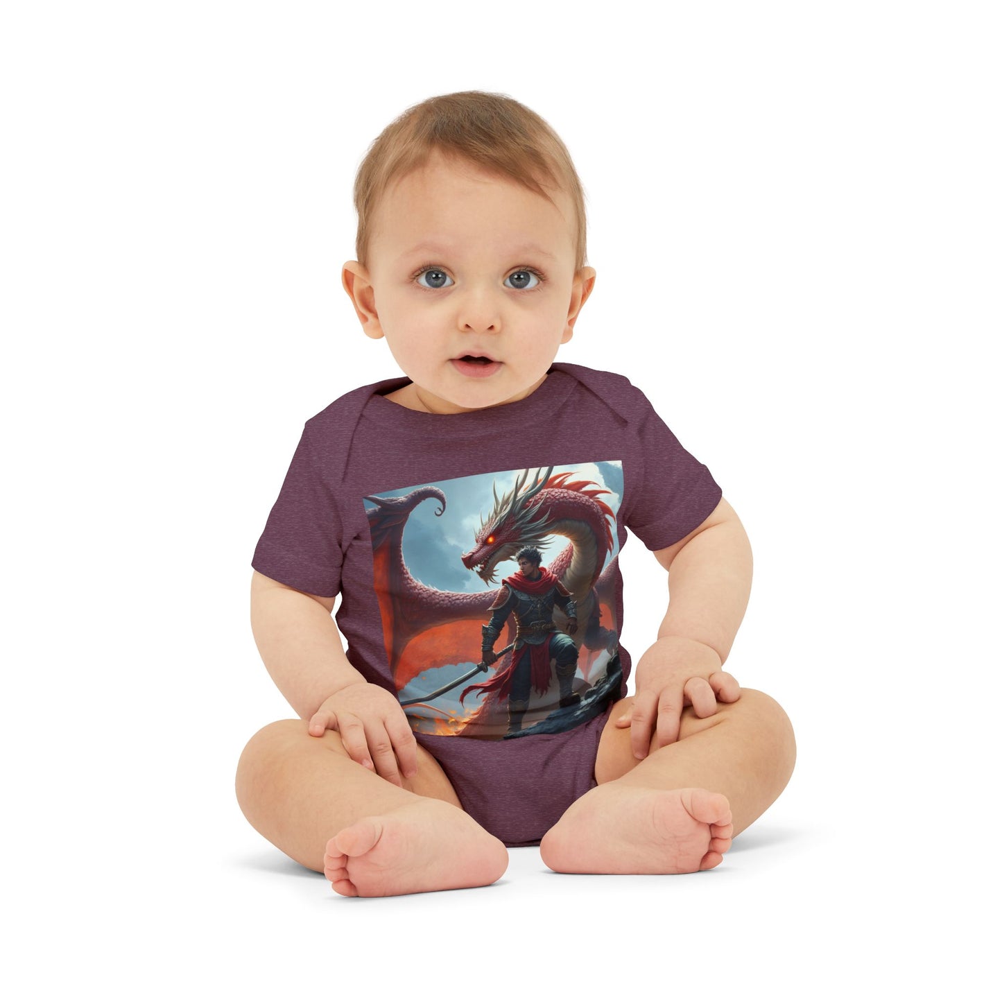 Fantasy Dragon Infant Jersey One Piece - Cute Baby Bodysuit for Game Lovers