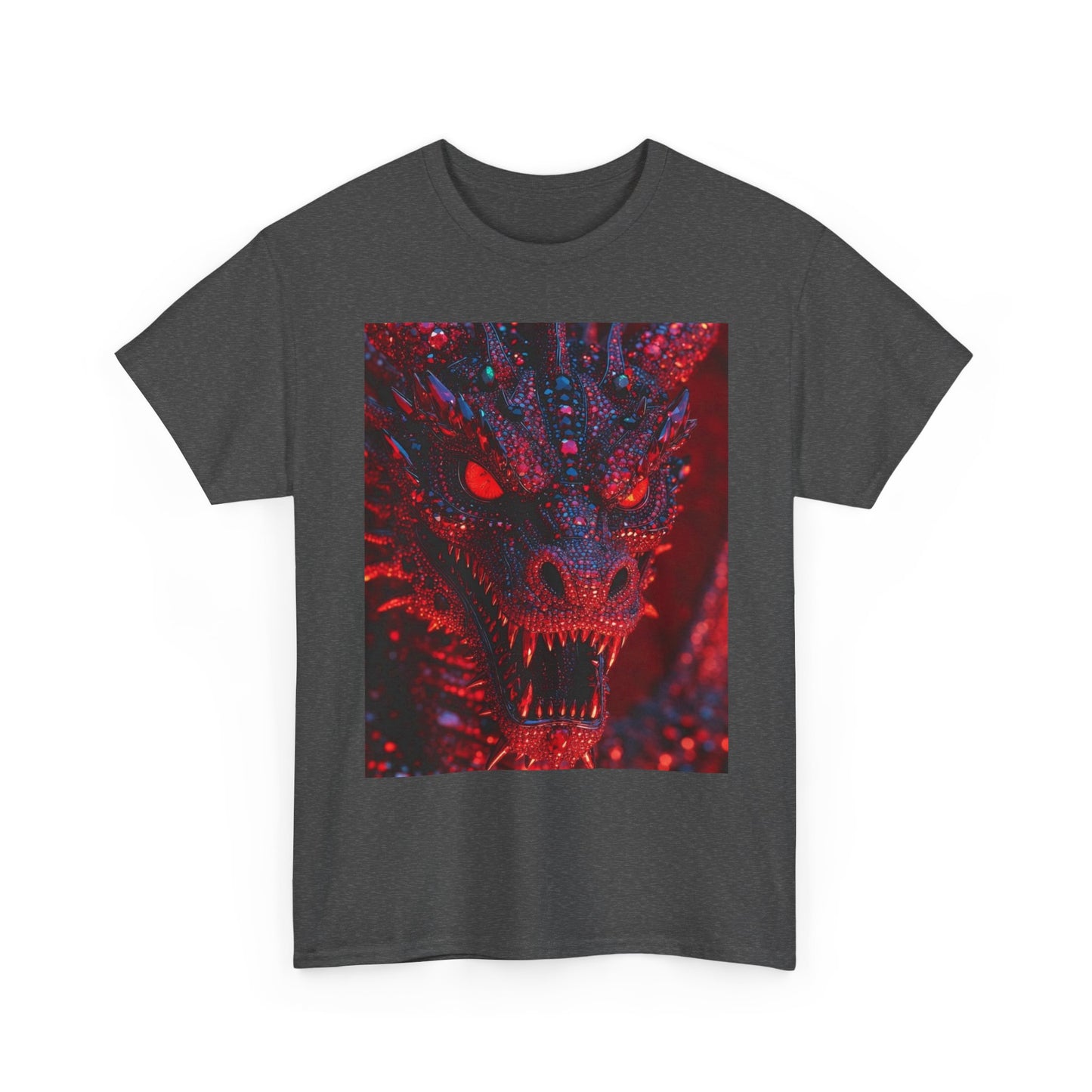 Dragon Rage Graphic Tee — Red Demon Dragon Face T-Shirt