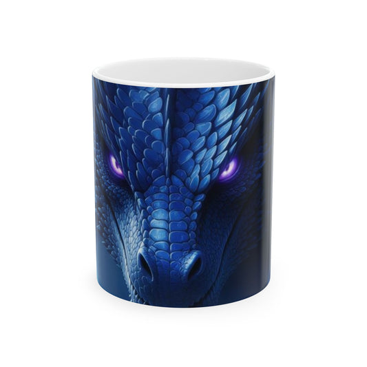 Dragon Theme Ceramic Mug, Fantasy Coffee Cup, Dragon Lover Gift, Unique Birthday Present, Office Decor, 11oz 15oz