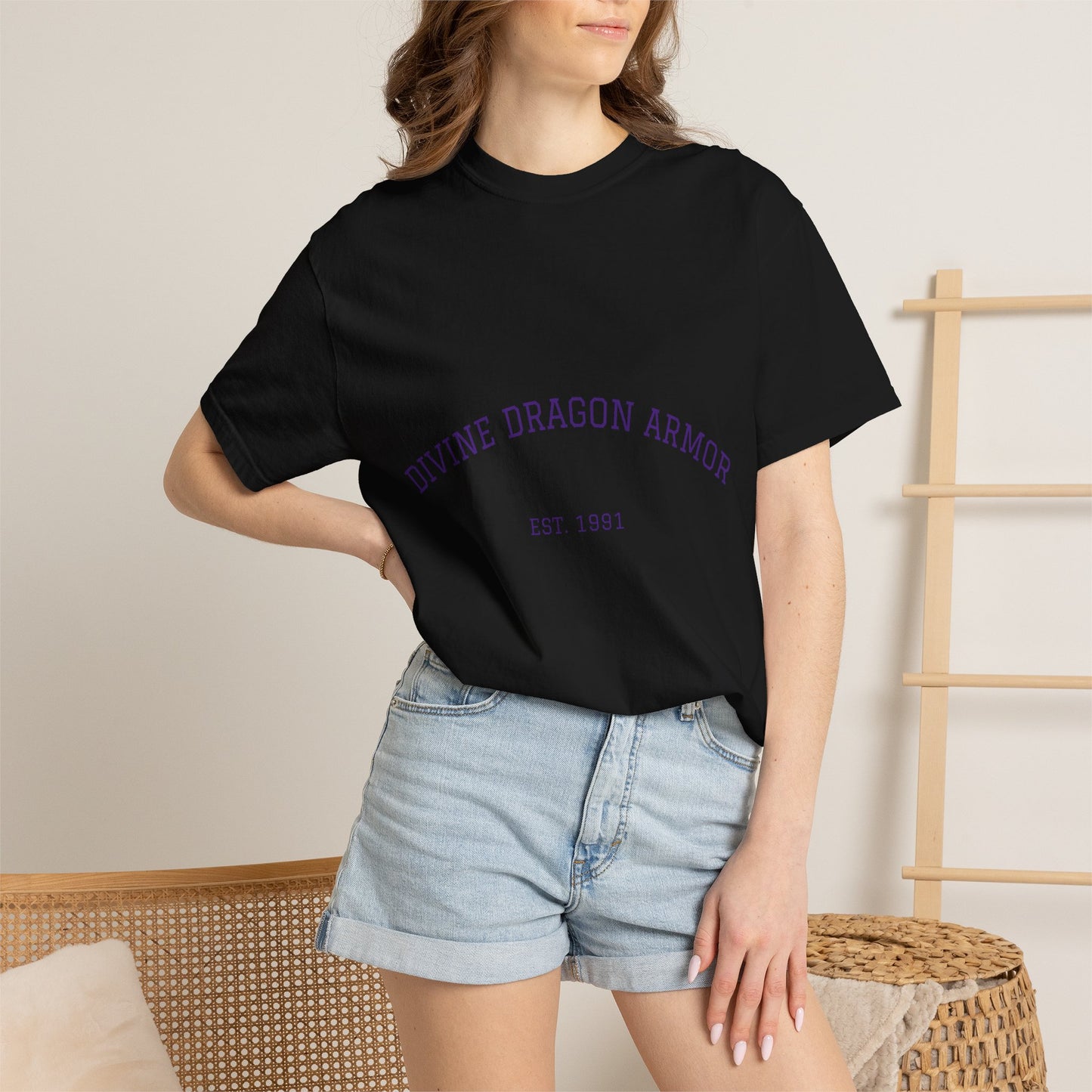 A Divine Dragon Armor Tee — Vintage 'Est. 1991' Graphic T-Shirt