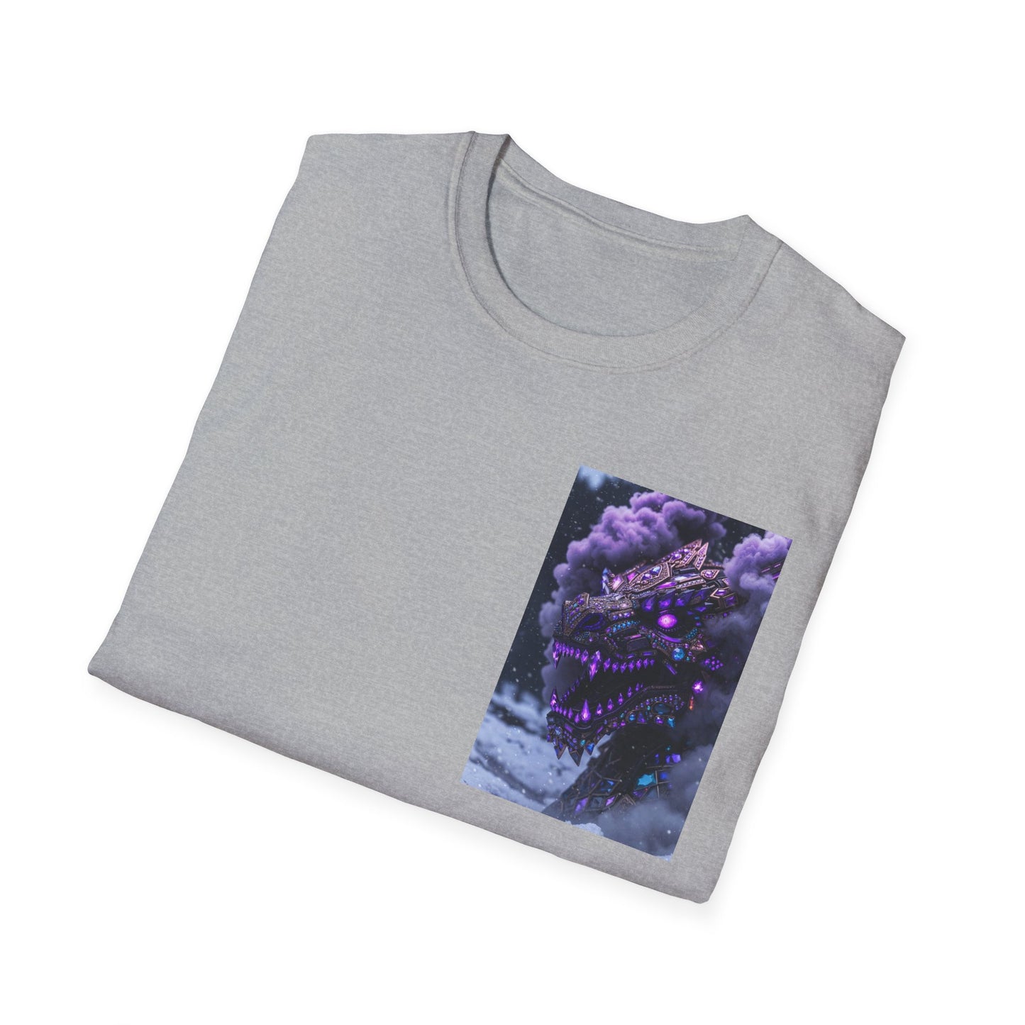 T-Shirt — Purple Nebula Tree Chest Pocket Graphic Tee
