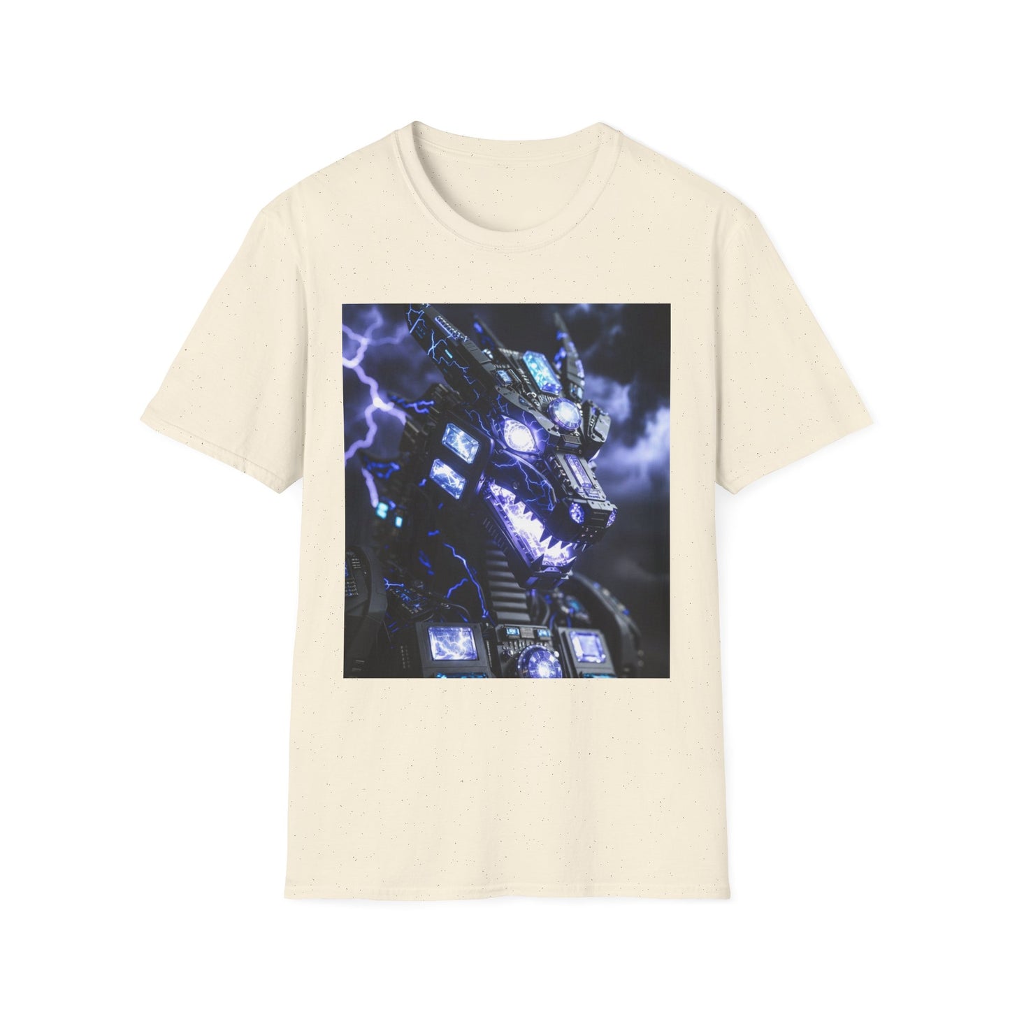 Dragon Mech Lightning T-Shirt — Cyber Dragon Graphic Tee