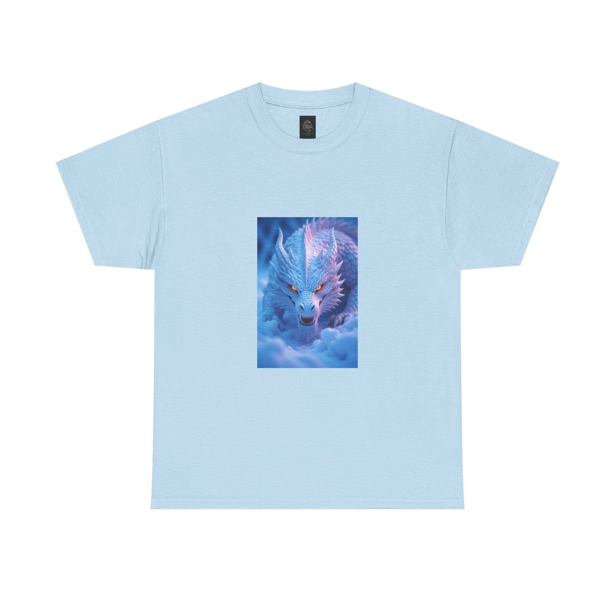A Mystic Blue Dragon Tee — Ethereal Fantasy Animal Graphic T-Shirt