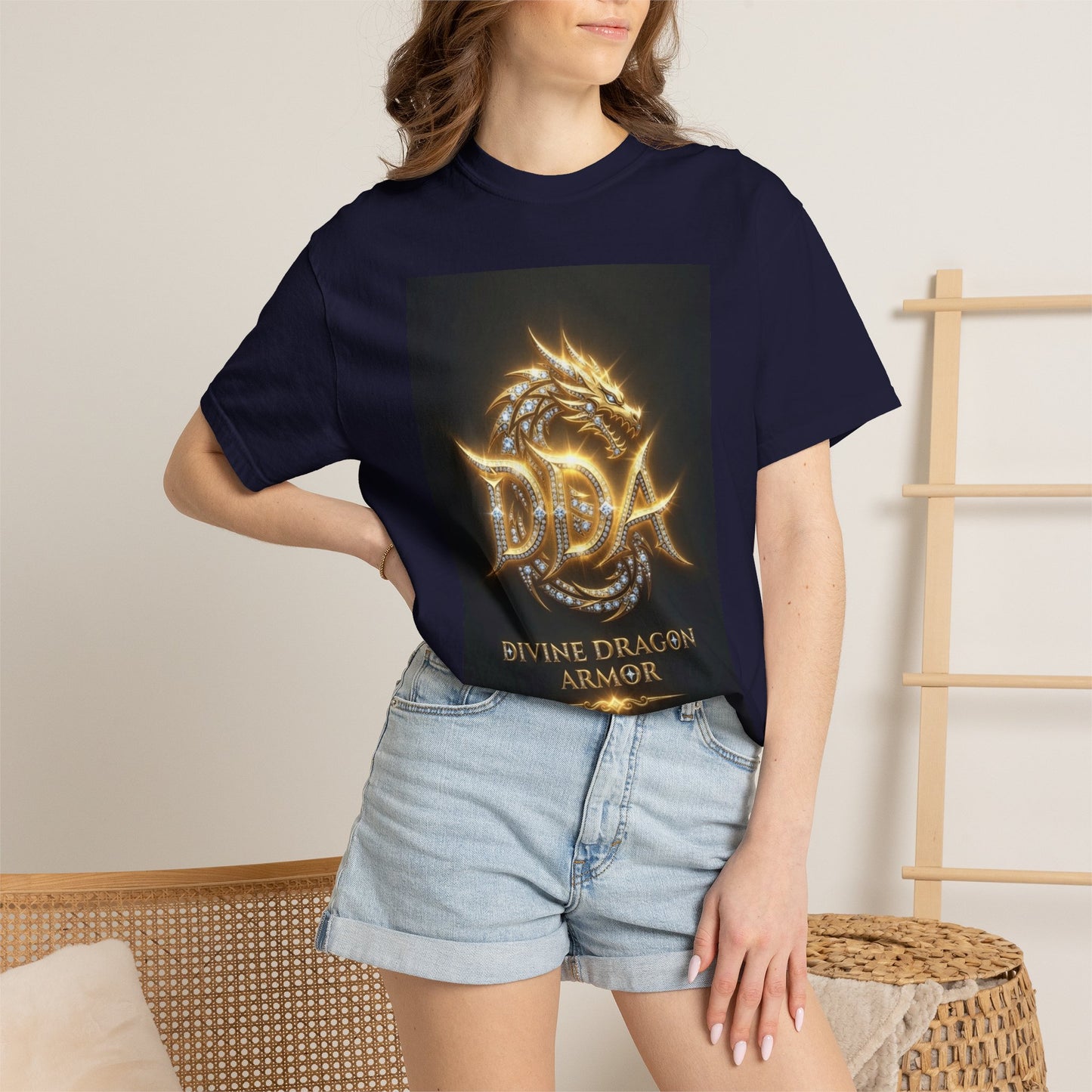 A DIVINE DRAGON ARMOR MEN OR WOMANS Garment-Dyed T-shirt
