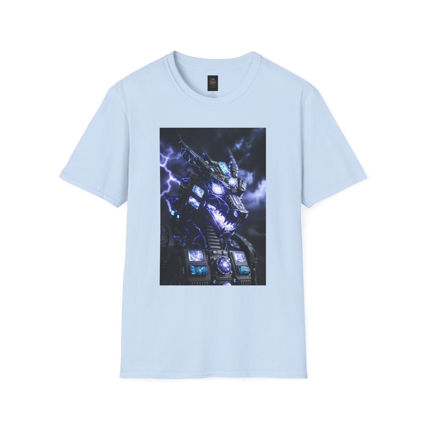A Dragon Mech Lightning T-Shirt — Cyber Dragon Graphic Tee