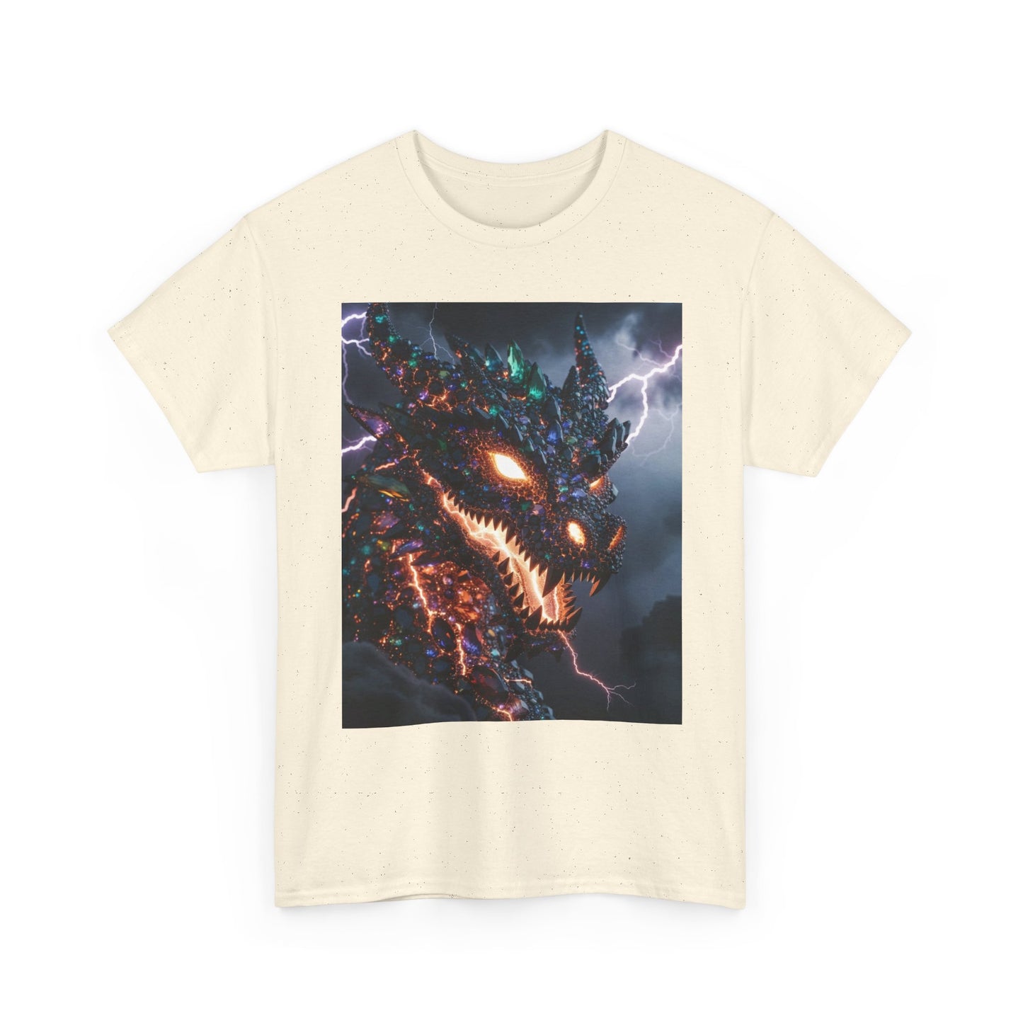 Molten Fury Dragon T‑Shirt — Lightning Kaiju Graphic Tee