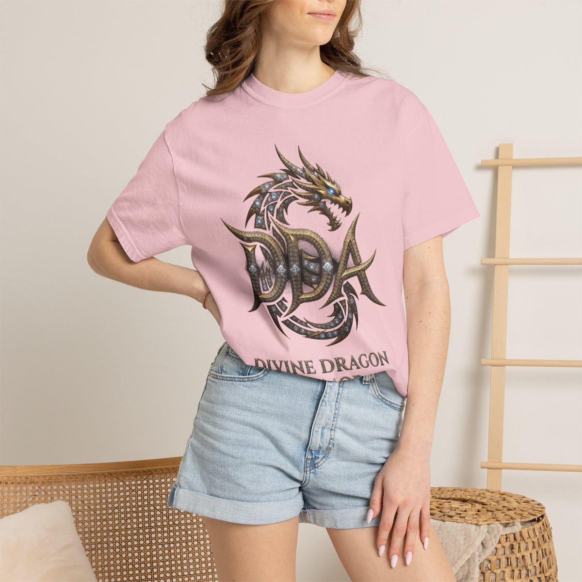 A DIVINE DRAGON ARMOR MEN OR WOMANS Garment-Dyed T-shirt