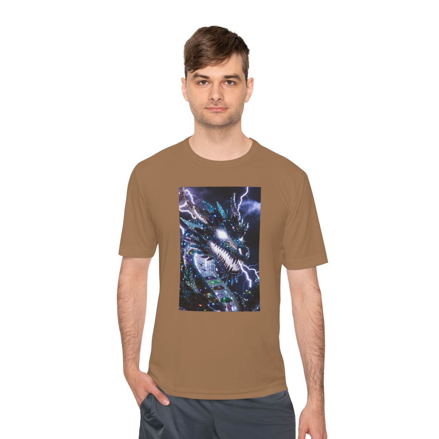 Lightning Dragon Graphic Tee — Cosmic Fantasy Dragon Shirt