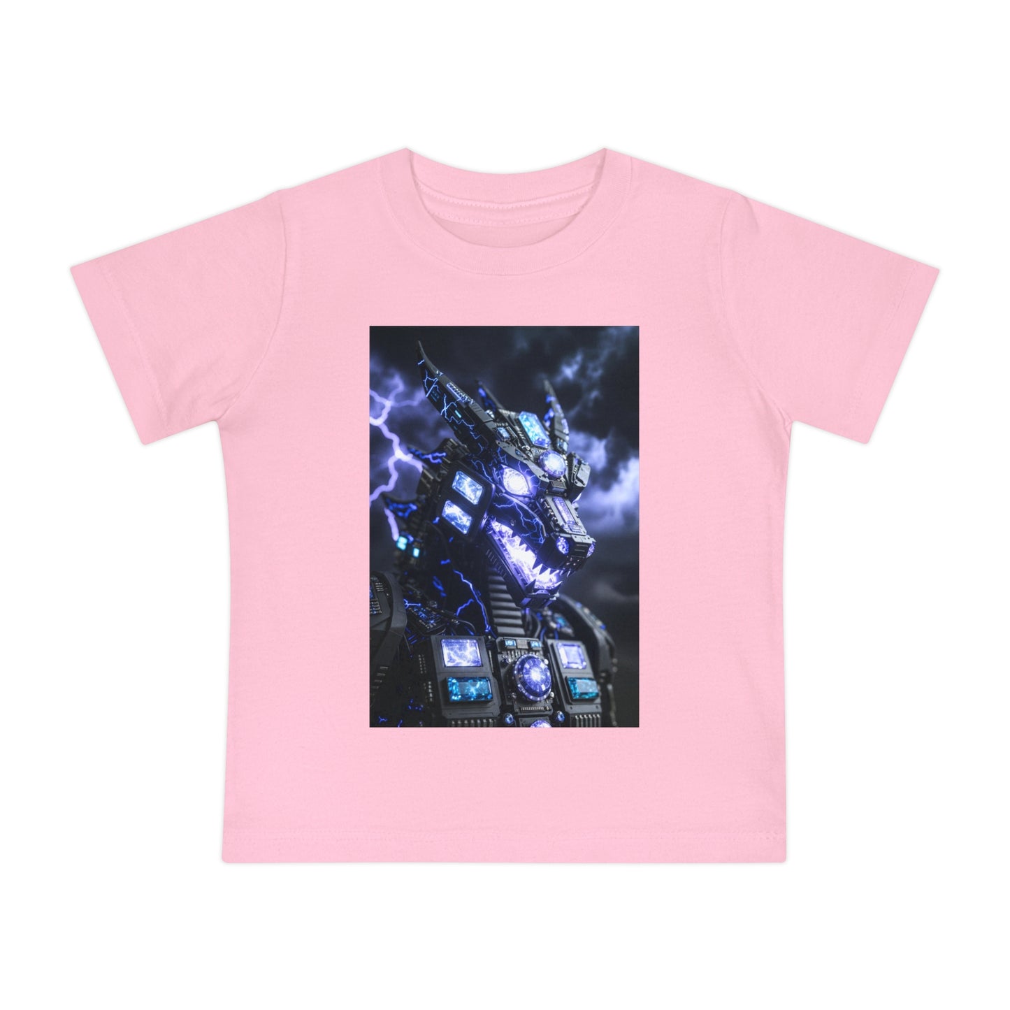 A Baby T-Shirt — Divine Dragon Armor Lightning Robot Graphic