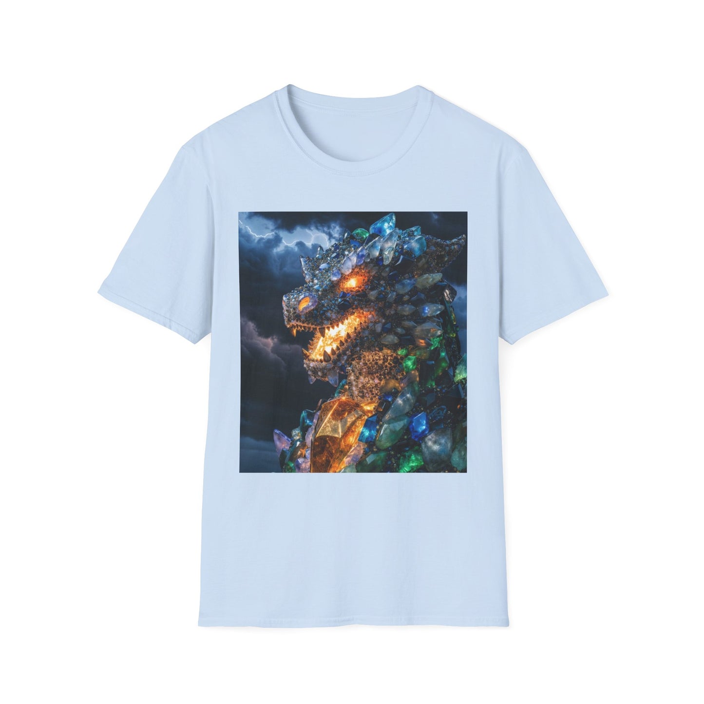 Gemstone Dragon T-Shirt — Fiery Crystal Dragon Graphic Tee