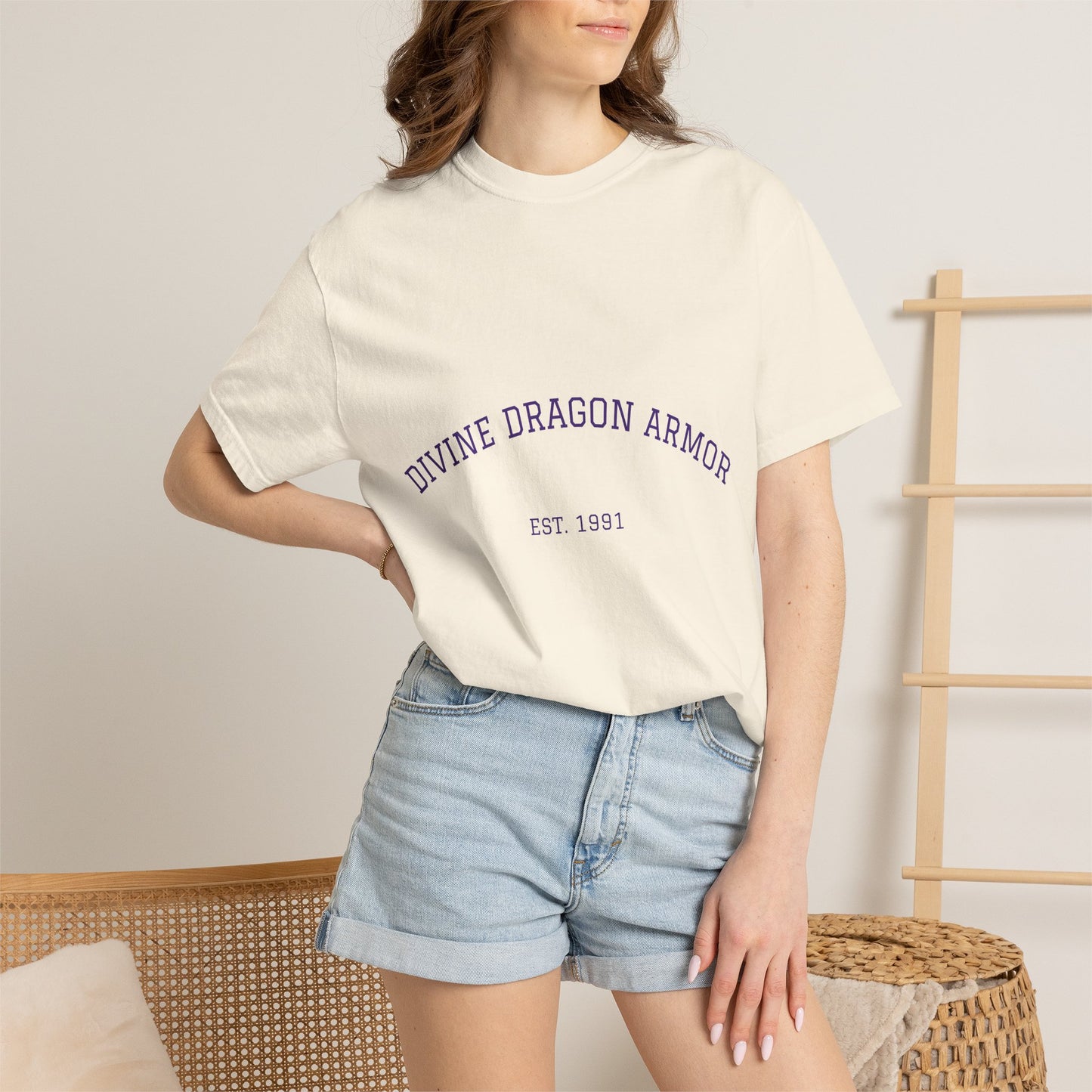 A Divine Dragon Armor Tee — Vintage 'Est. 1991' Graphic T-Shirt