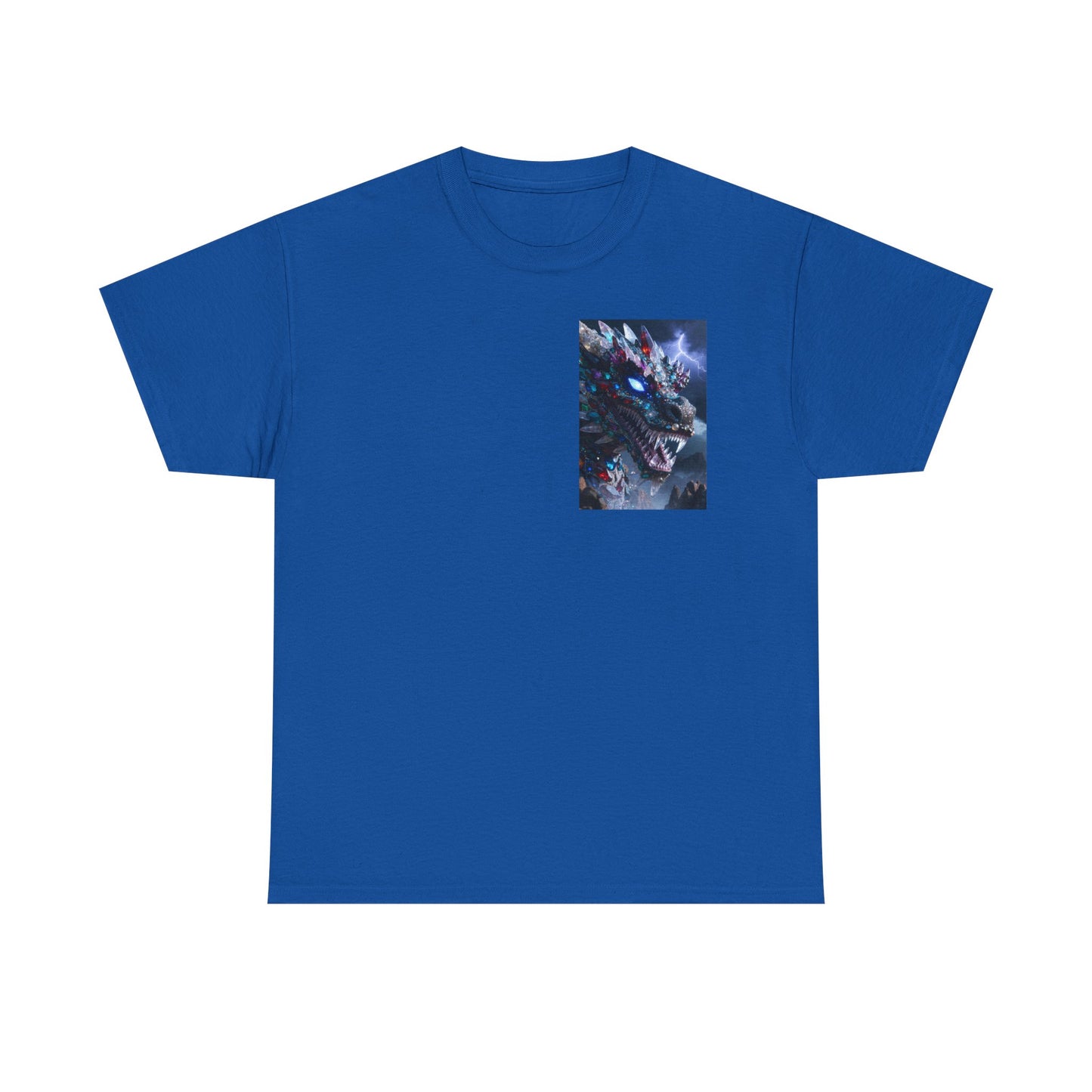Wolf Dragon Galaxy Pocket Tee — Cosmic Wolf Graphic T-Shirt