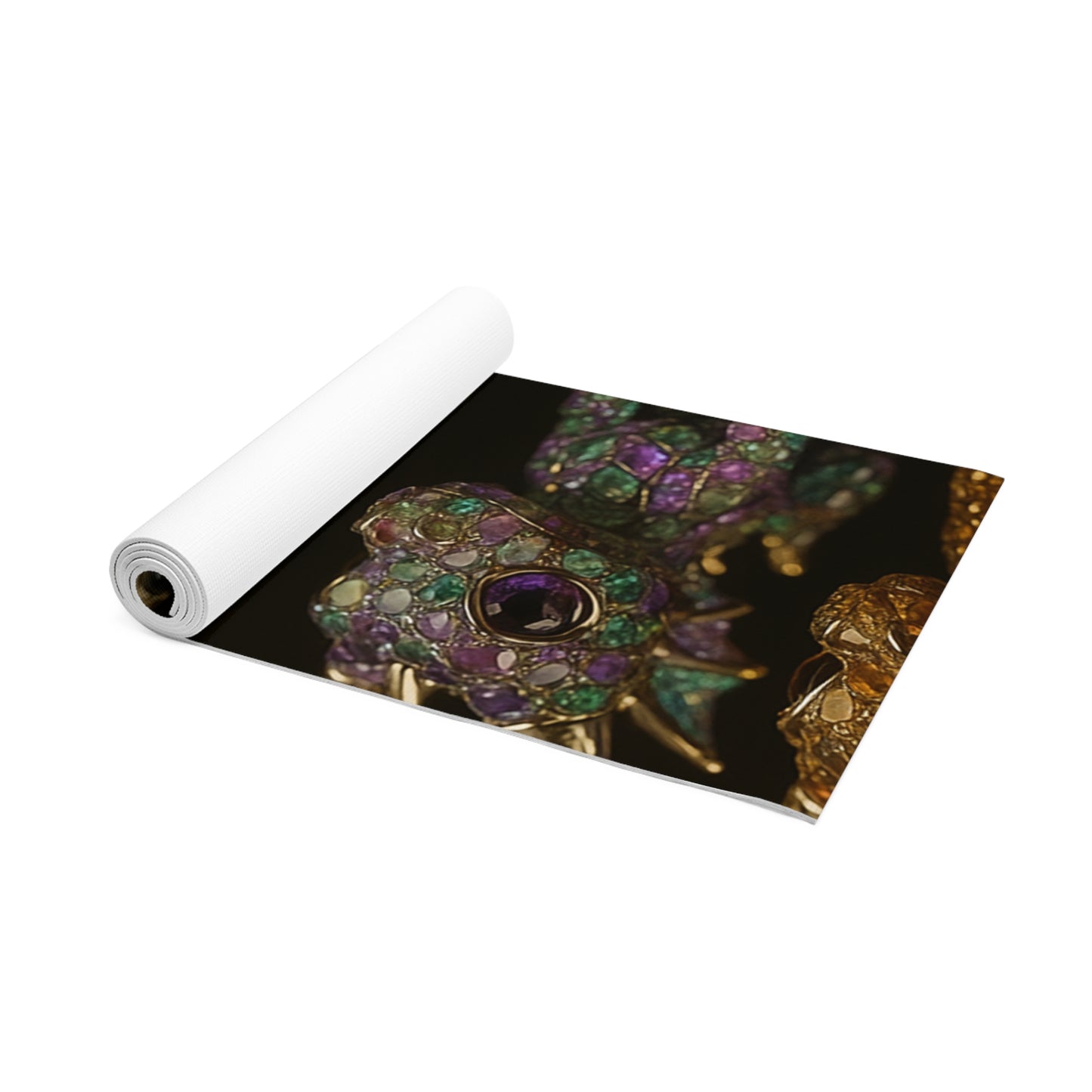 Vibrant Fish Design Foam Yoga Mat, Colorful Exercise Mat, Eco-Friendly Fitness Mat, Yoga Gift for Fish Lovers, Unique Yoga Accessory