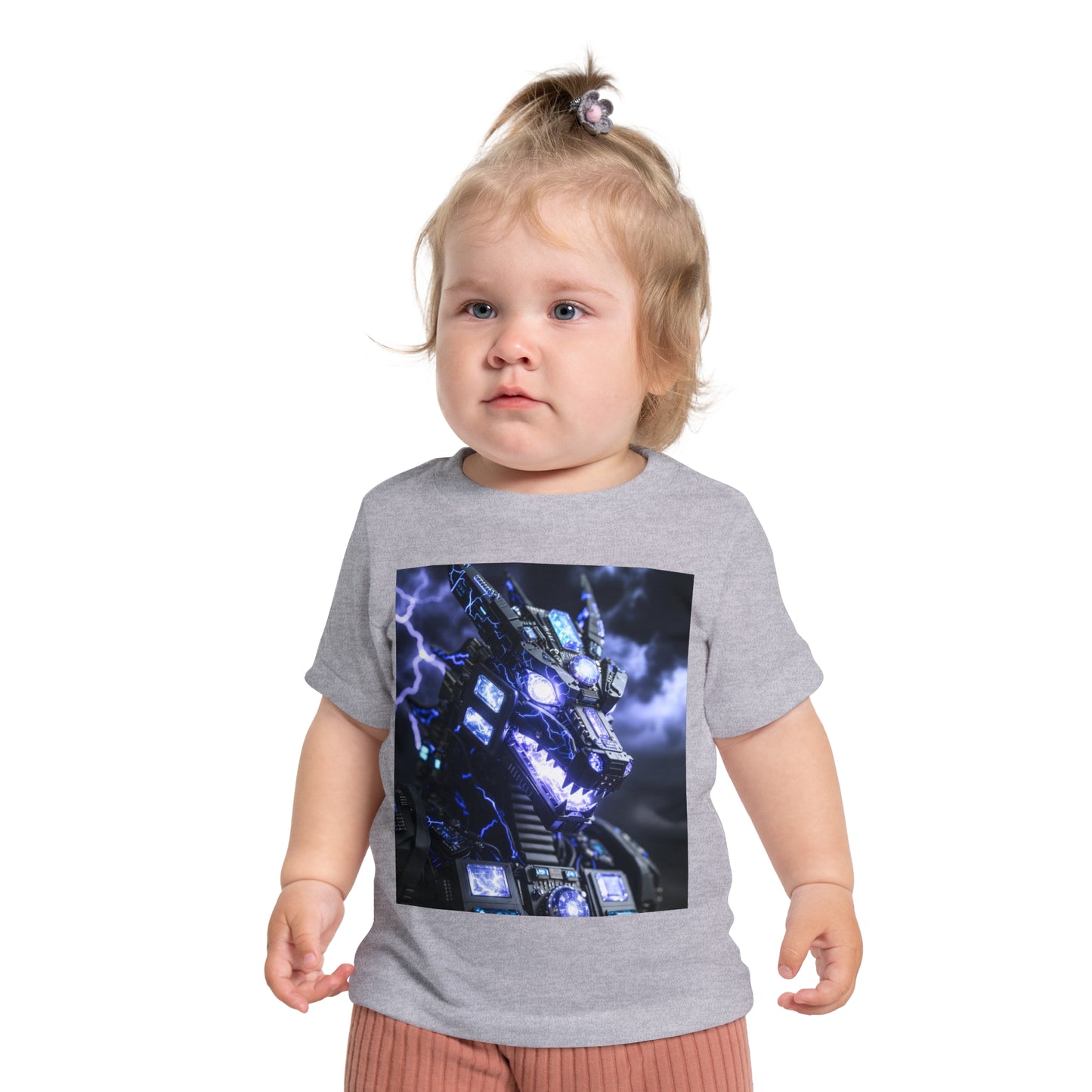 Baby T-Shirt — Divine Dragon Armor Lightning Robot Graphic
