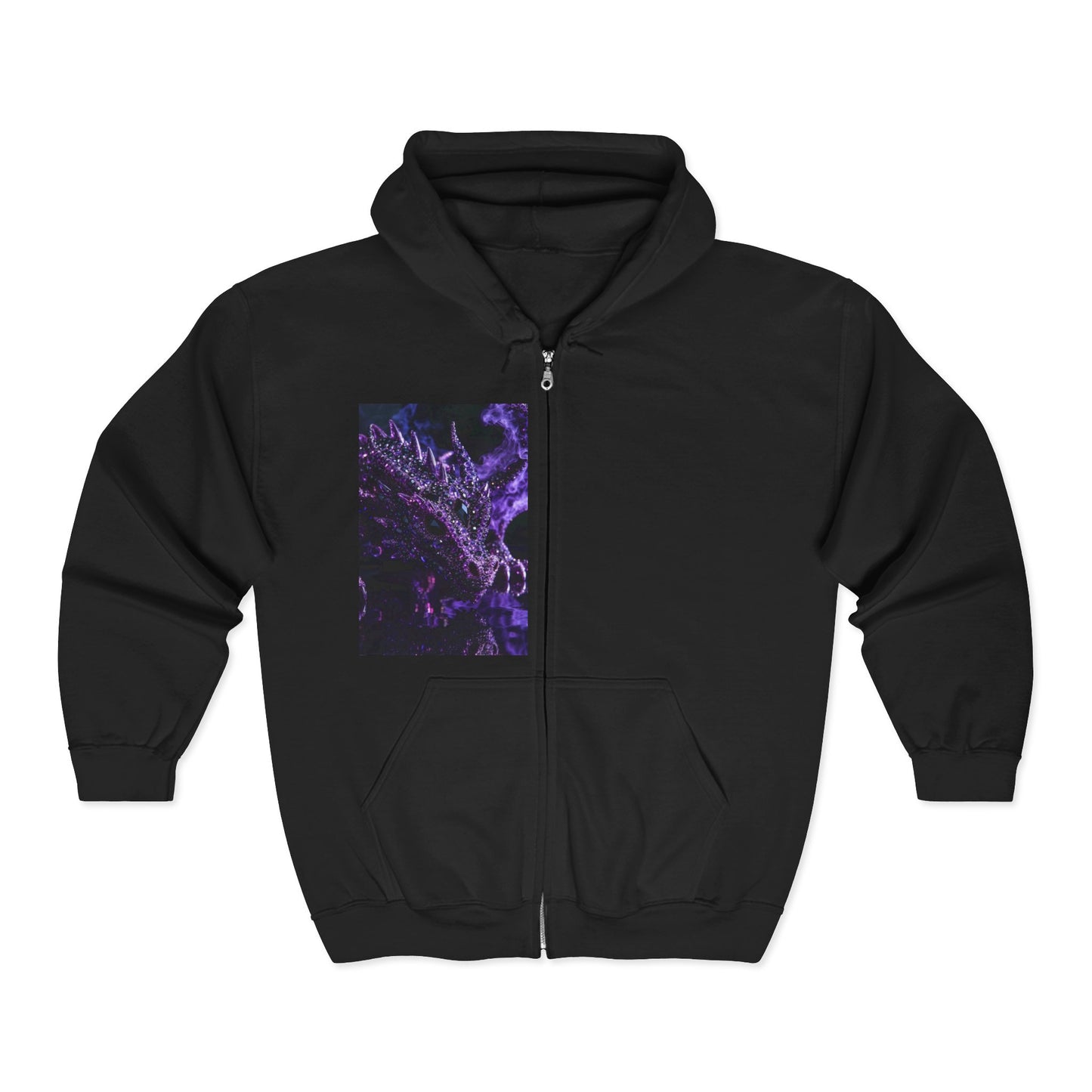 Zip Hoodie — Purple Nebula Abstract Graphic