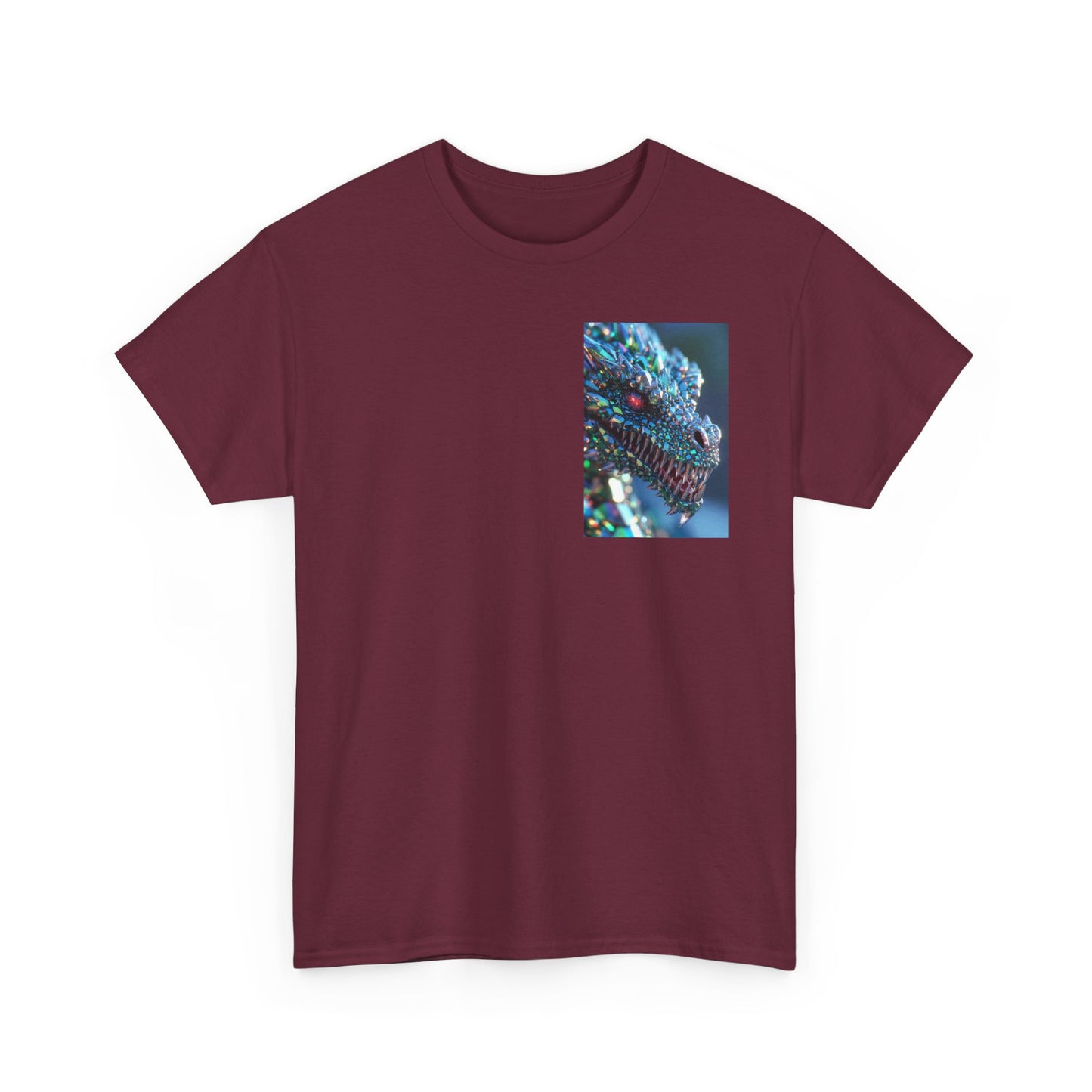 Dragon Scale Graphic Tee — Iridescent Fantasy Lizard Art Shirt