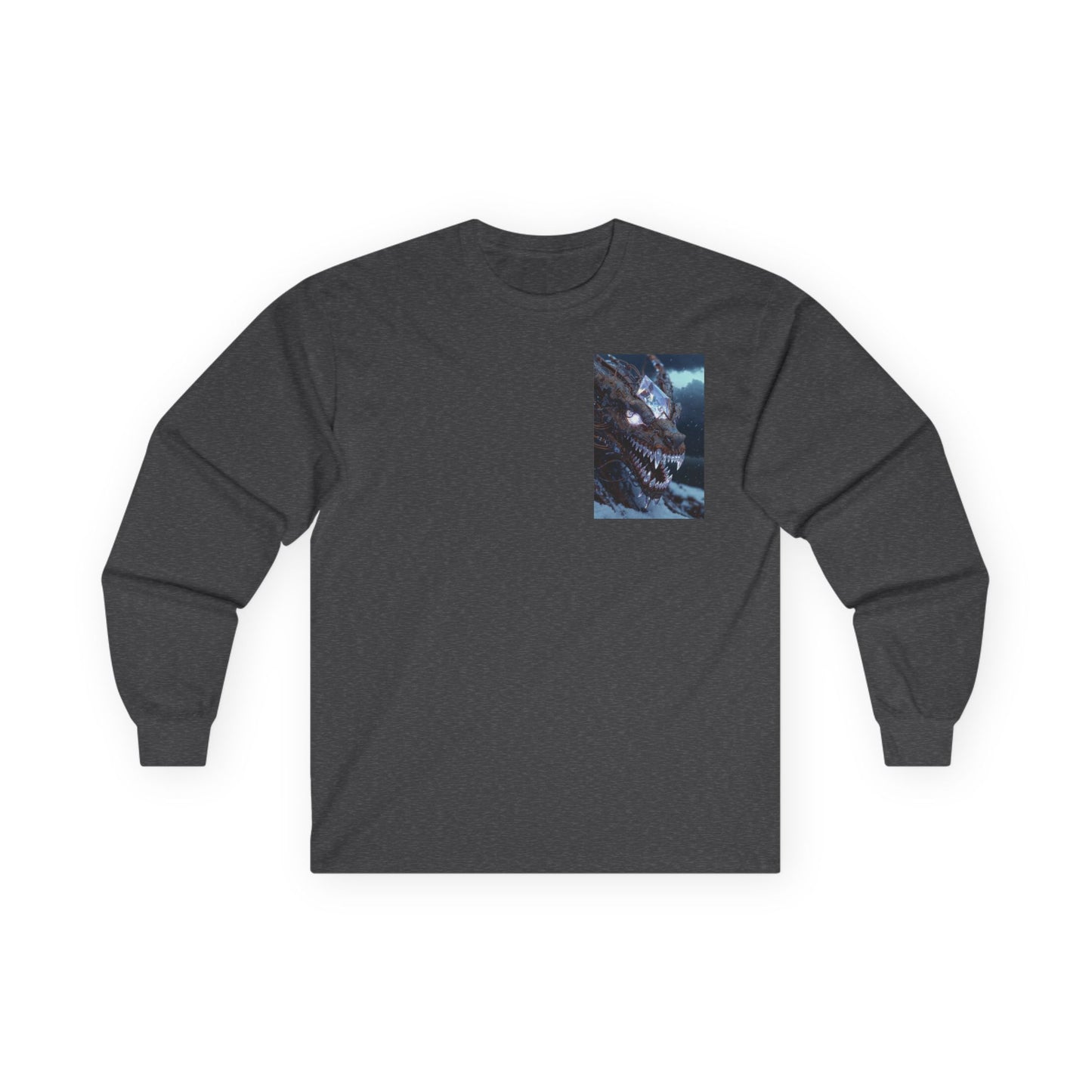 Long Sleeve Tee — Mystical Dragon Chest Print