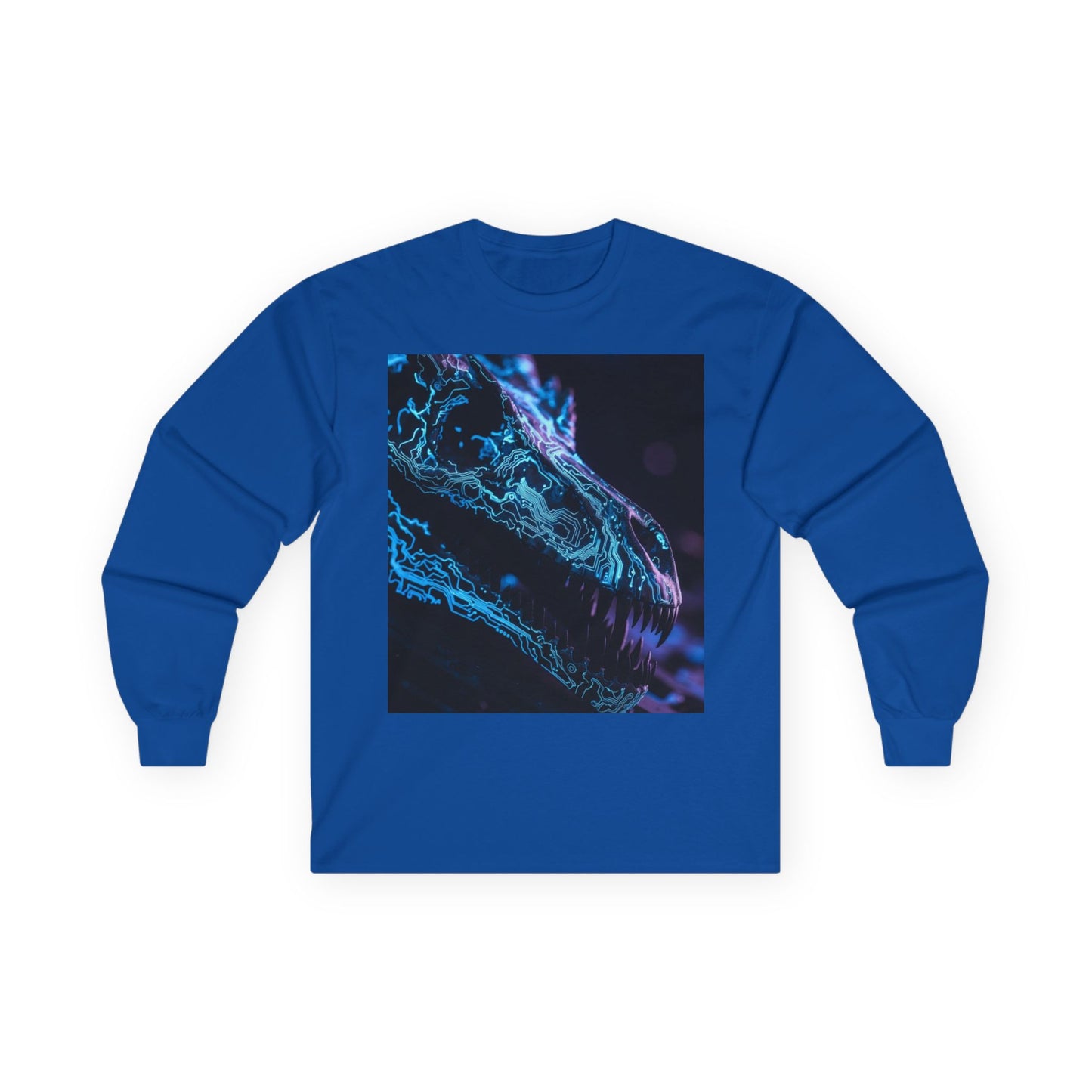 Dragon Neon Long Sleeve Tee — Cyberpunk Draconic Artwork