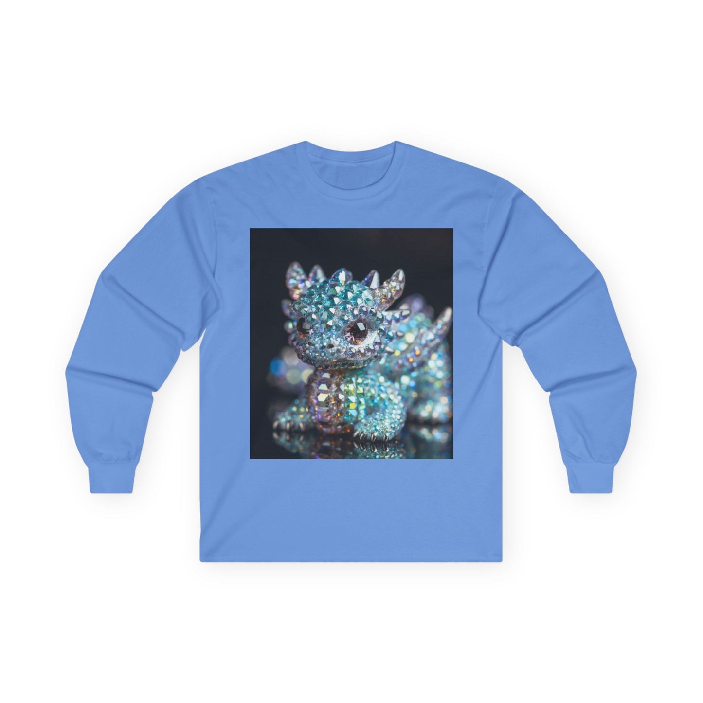 Crystal Bejeweled Dragon Long Sleeve Tee
