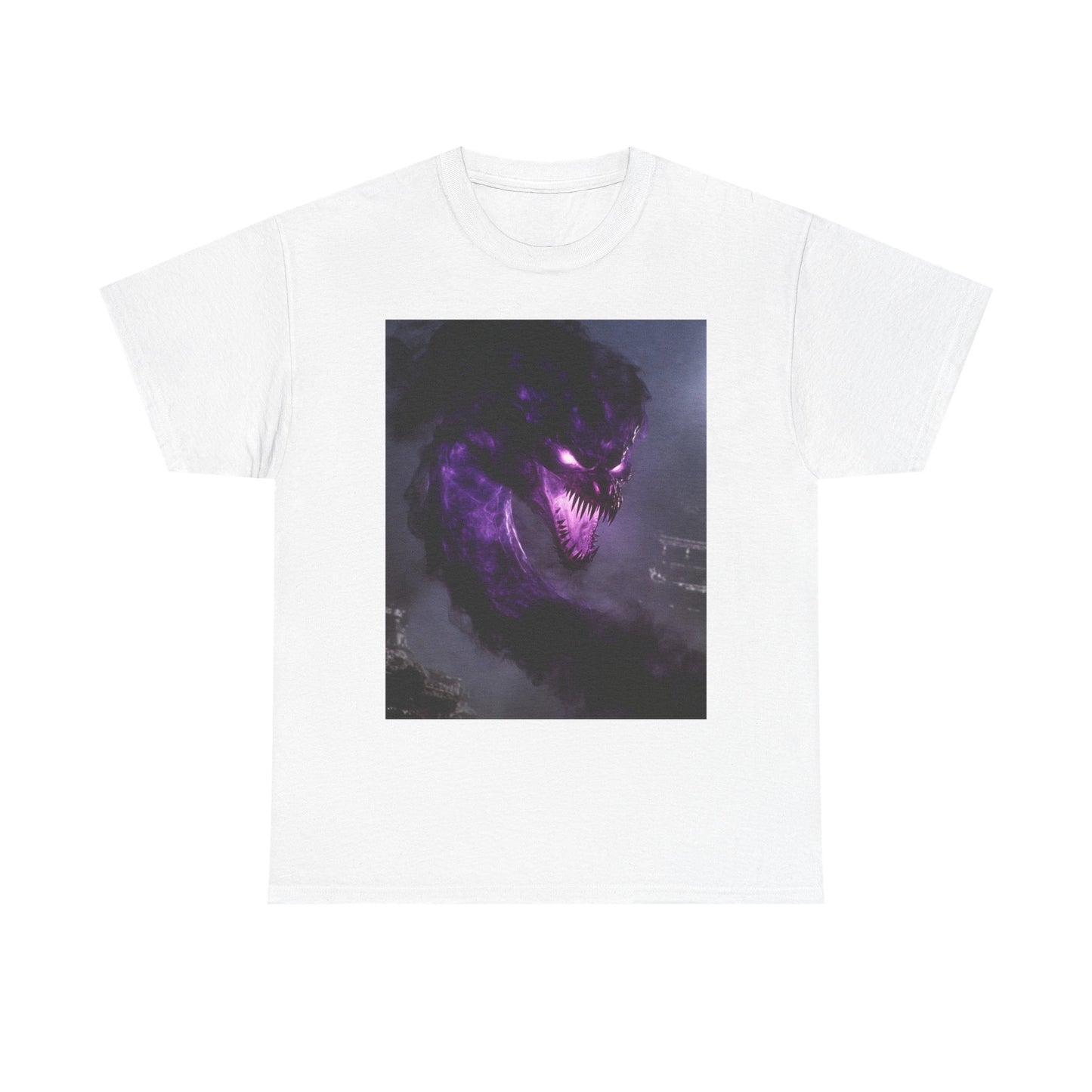 Divine Purple Dragon Ghost Heavy Cotton Tee