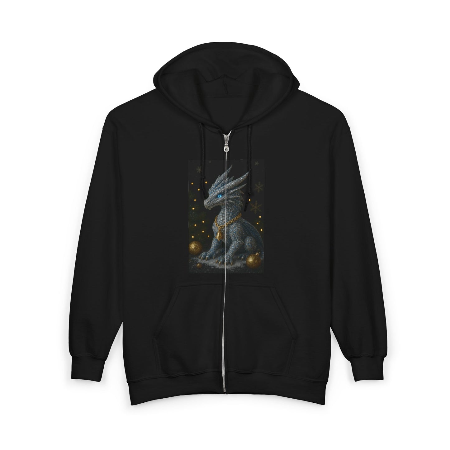 A Christmas Mystical Creature Full Zip Hoodie for Men and Women