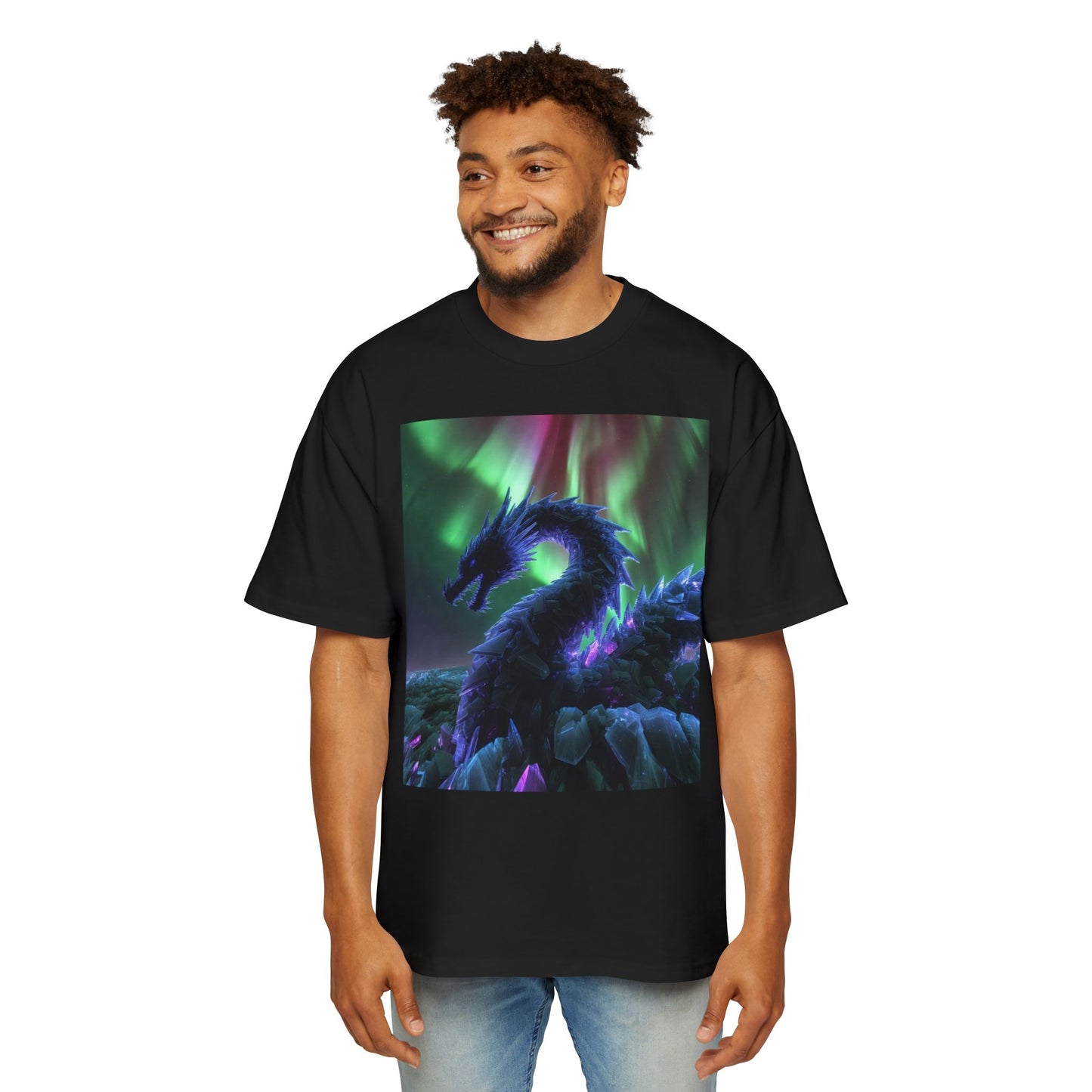 Northern Lights Dragon Tee — Fantasy Dragon Graphic T-Shirt