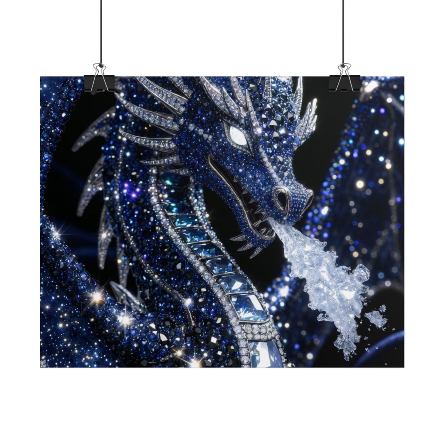 Rolled Poster — Sparkling Ice Dragon Art Print