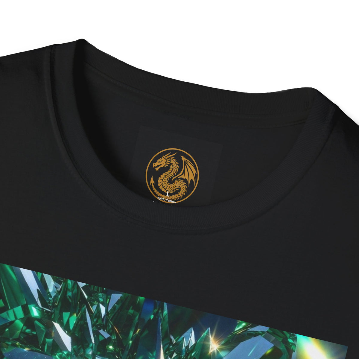An Emerald Dragon Crystal Skull T-Shirt