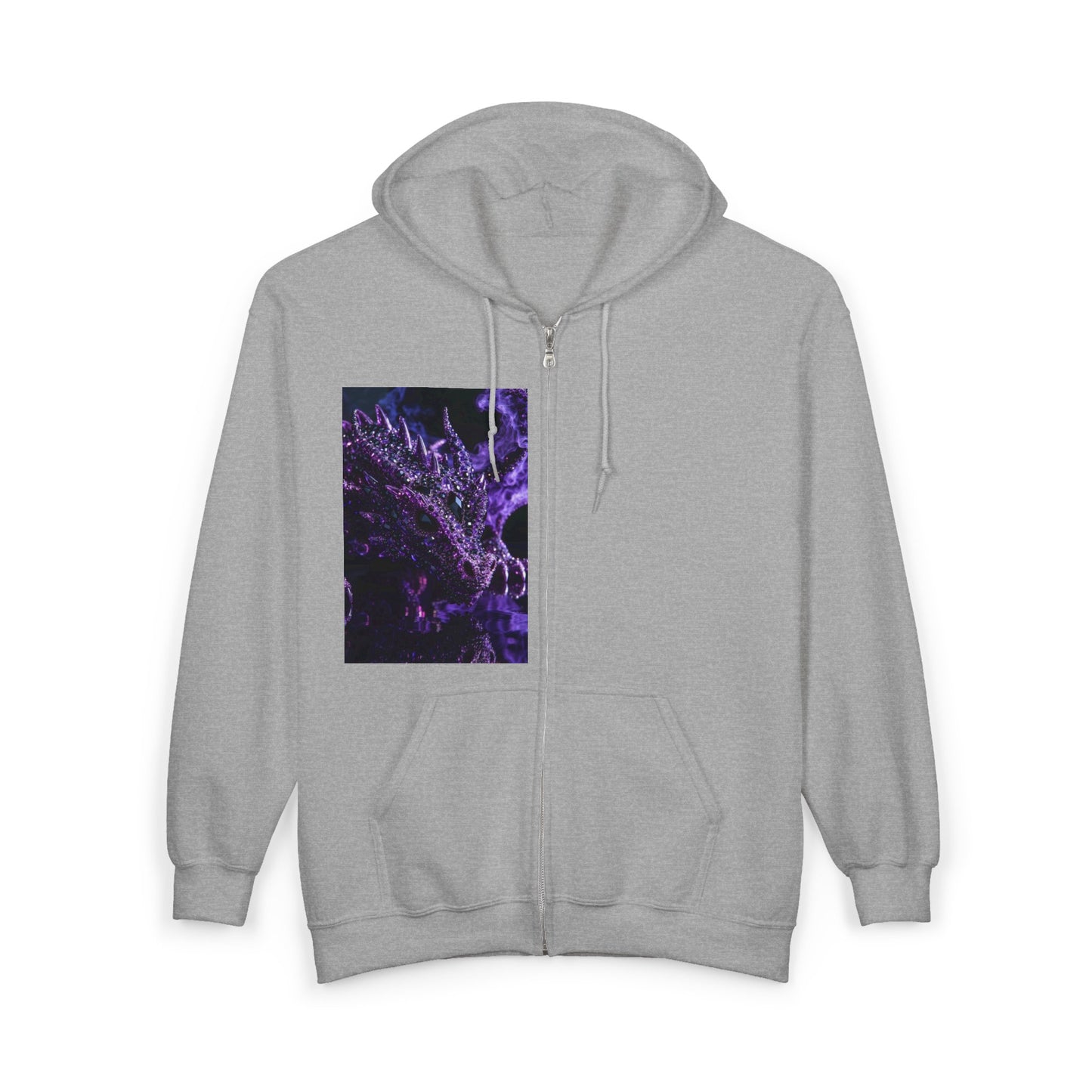 Zip Hoodie — Purple Nebula Abstract Graphic